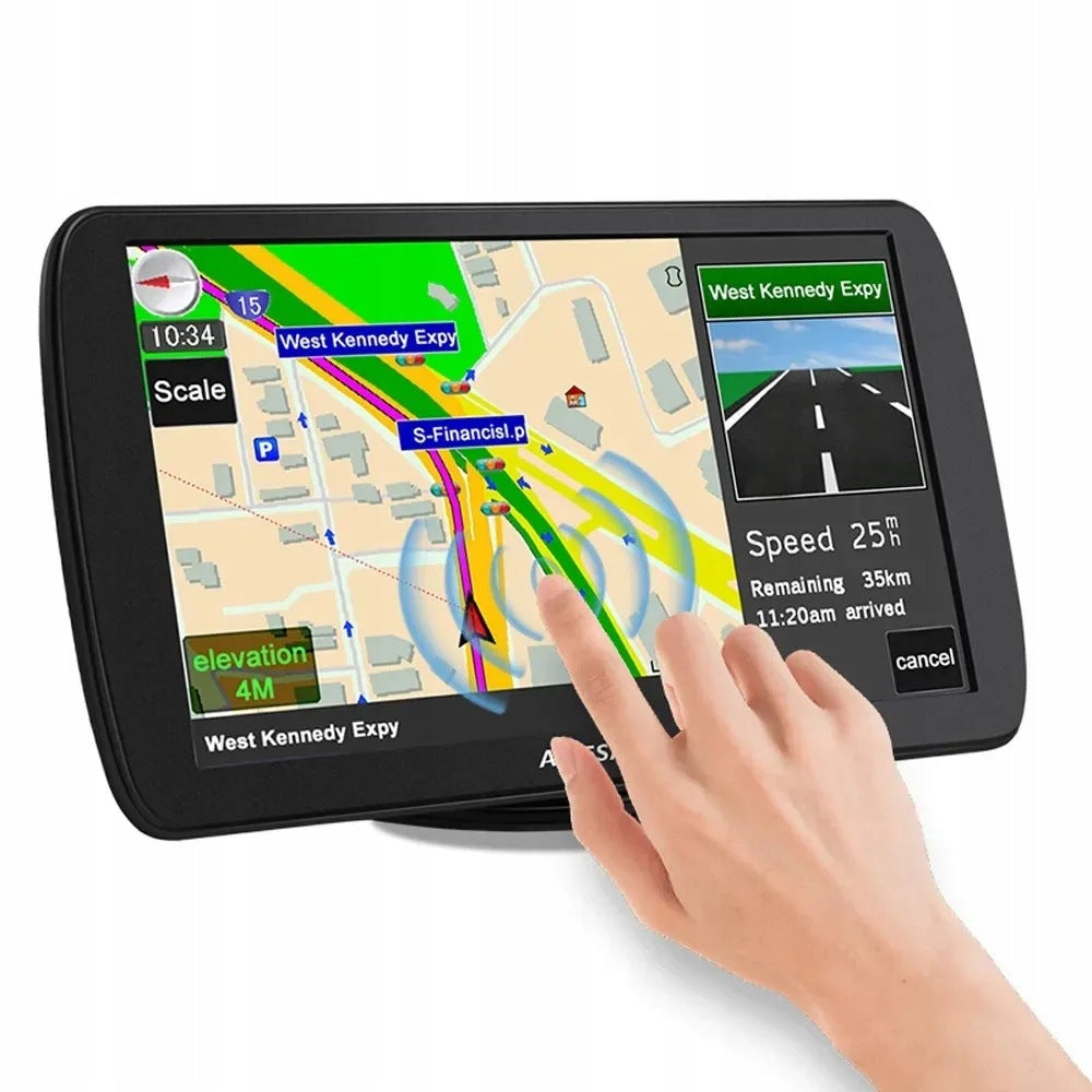 Bluetooth Navigation System, 9 Inch Touch Screen GPS Navigation