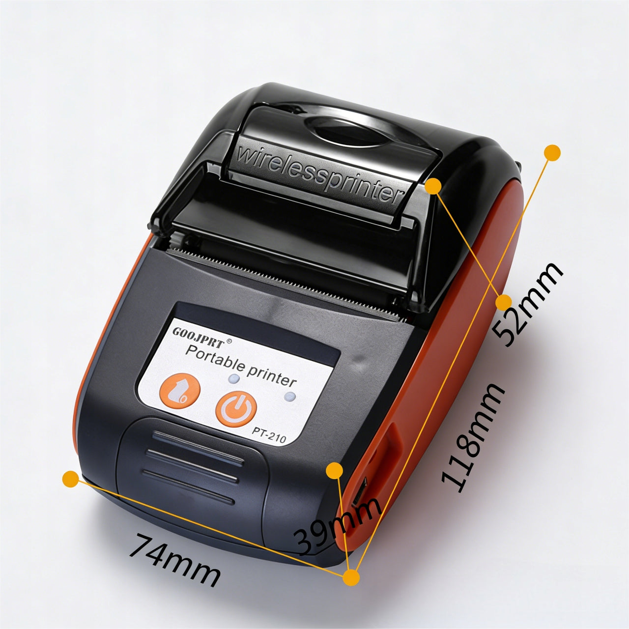 Bluetooth PT-210 58MM Thermal Self Adhesive Label Printer Packaging status original