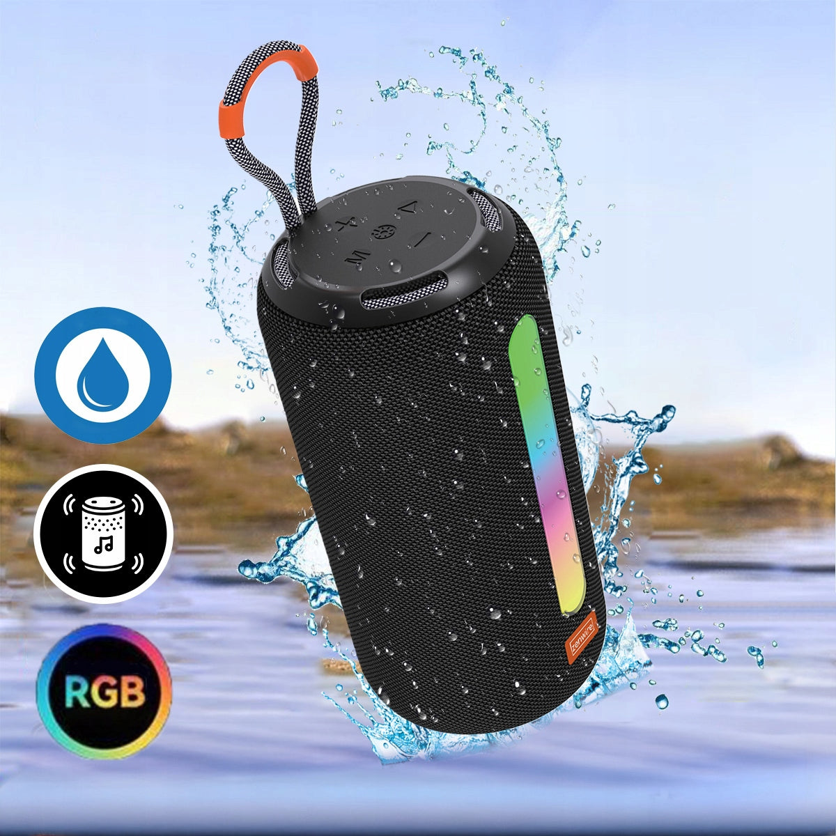 Bluetooth Speaker Portable Wireless With FM Radio Tower Boombox MP3 26W Packaging status original