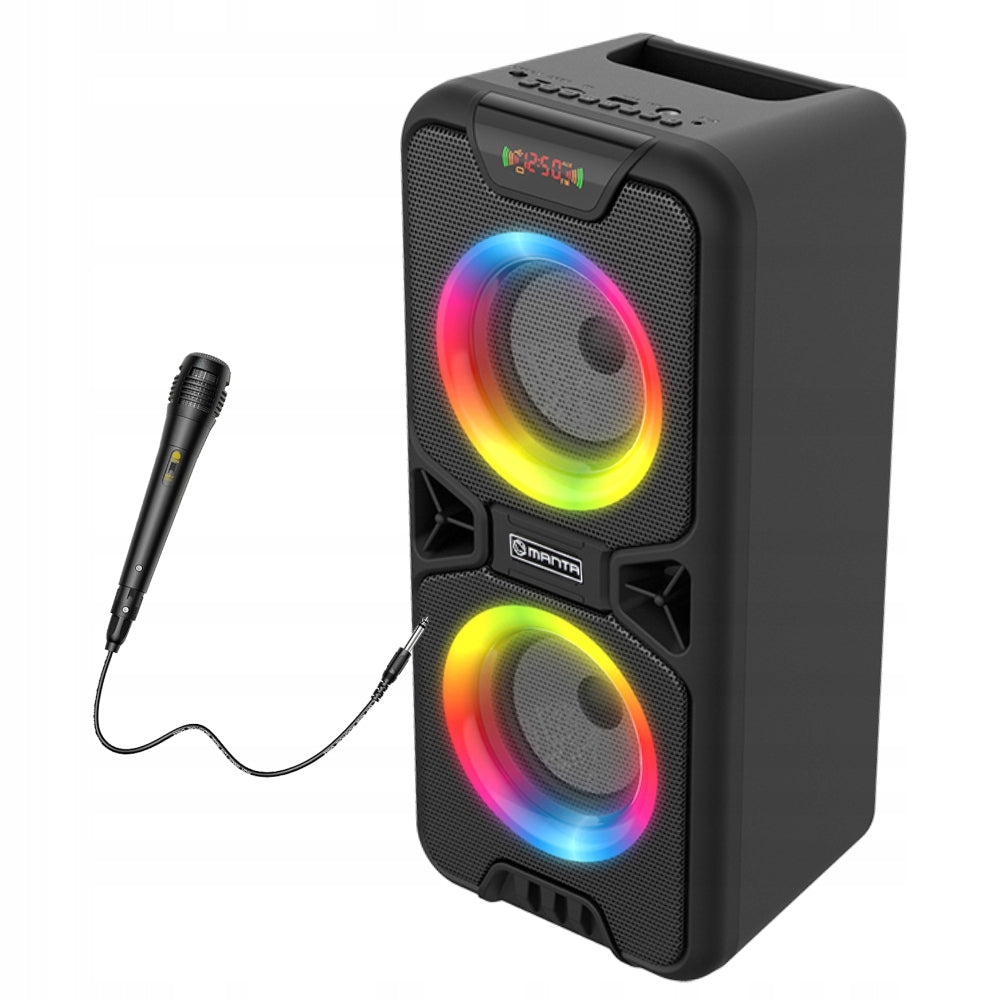 Bluetooth Speaker Portable Wireless with Manta Karaoke USB AUX Radio Packaging status original