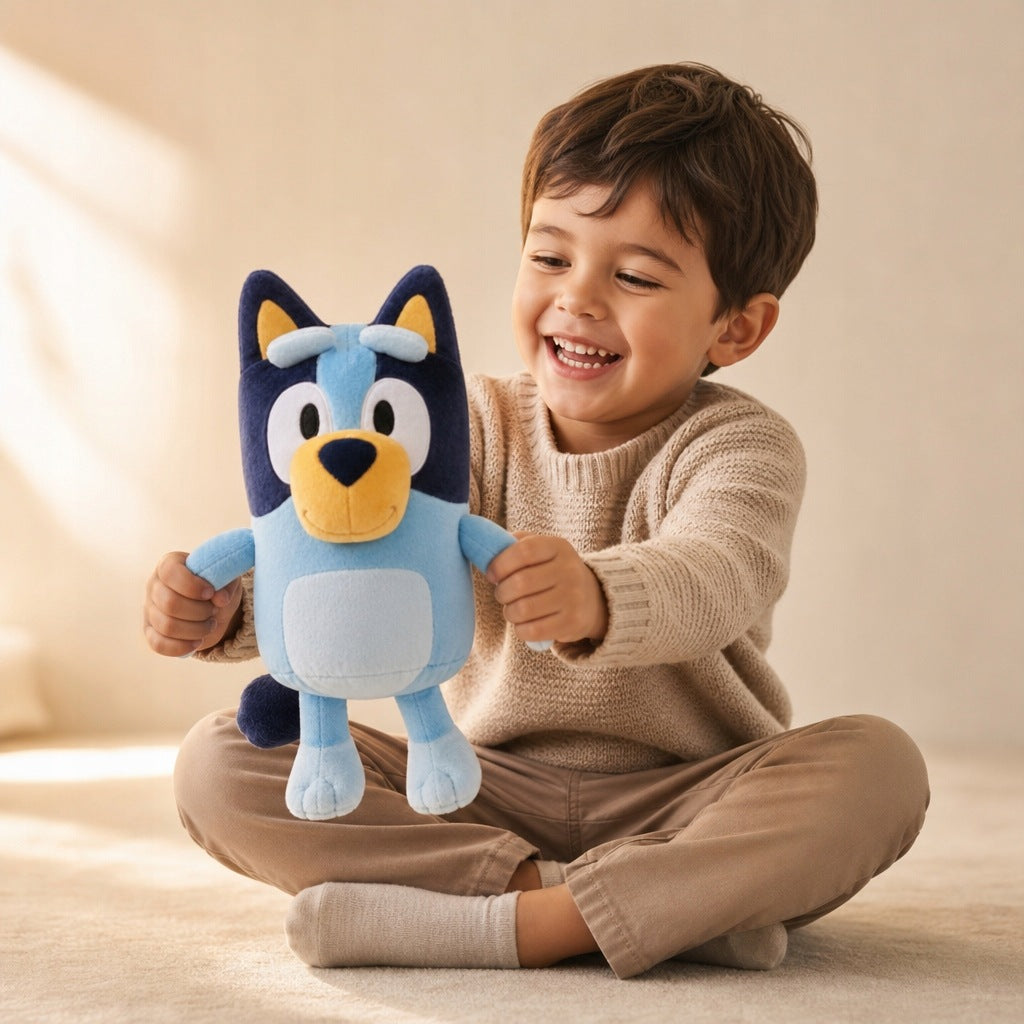 Bluey Plush Toy 30cm Hugging Dog with Fairy Tale Gift for Kids Manufacturer code 24795