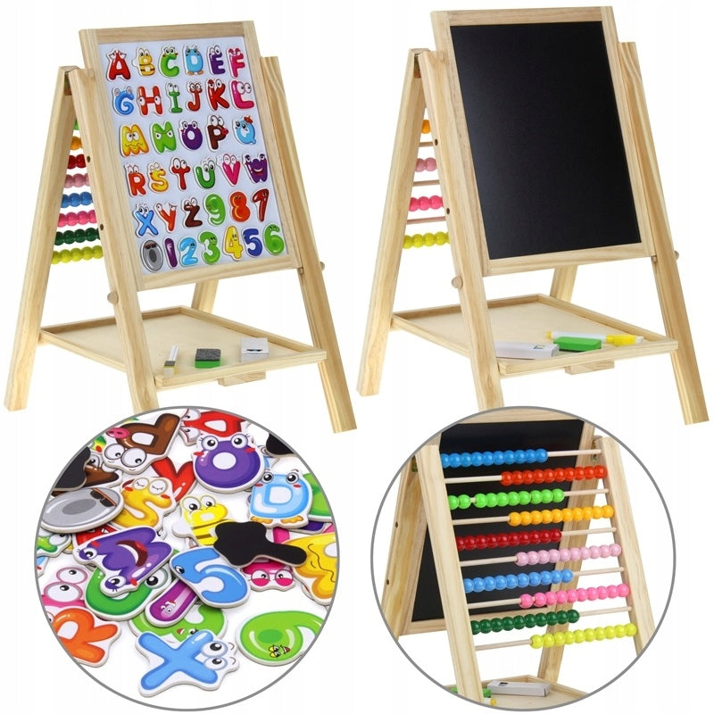 Board Wooden Magnetic Chalk Dry Erase Chalk Sponge