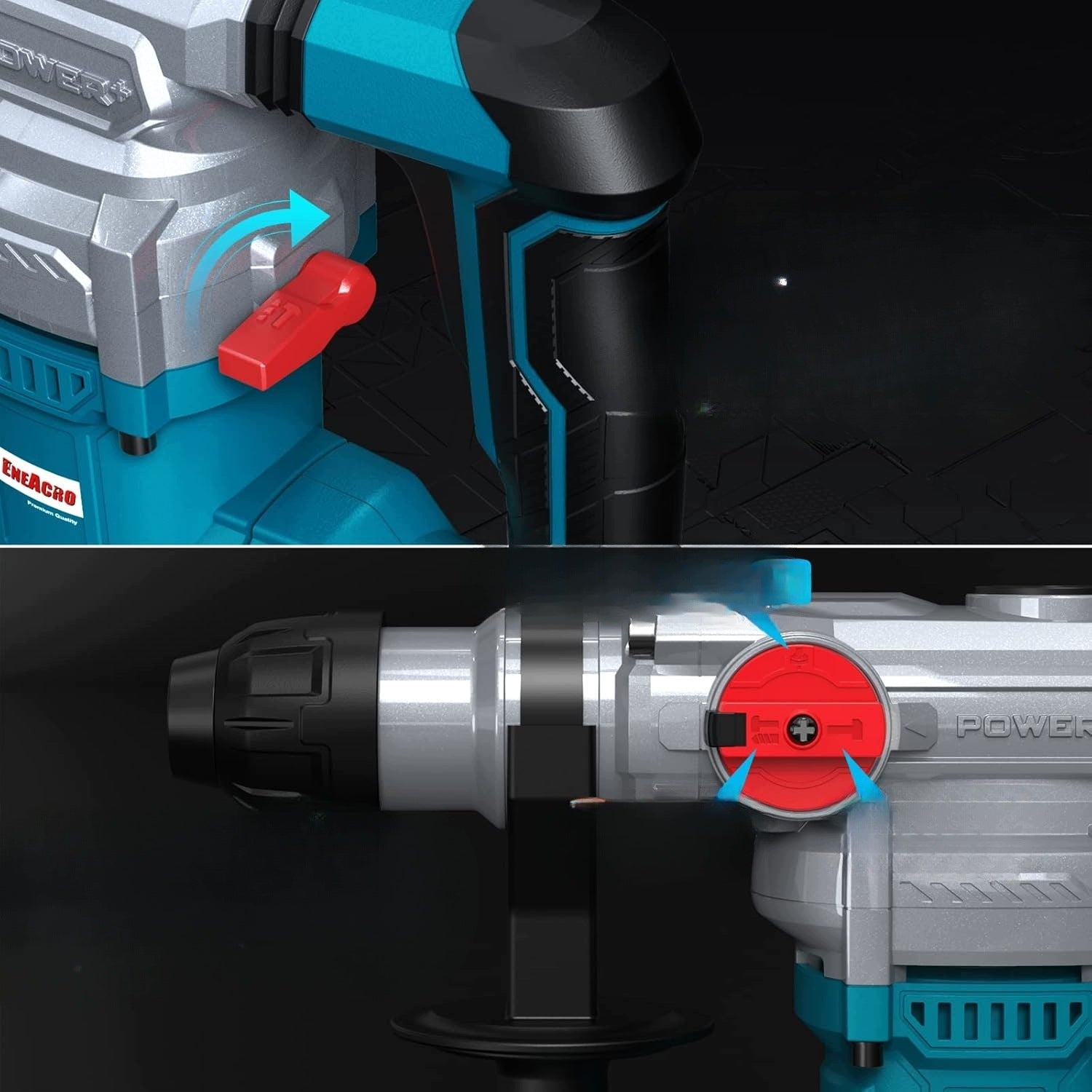 Bohrhammer Impact 1500W 6J SDS-Plus Drilling Concrete Forging Manufacturer code Młotowiertarka SDS-Plus 1500W 6J udarowa wier