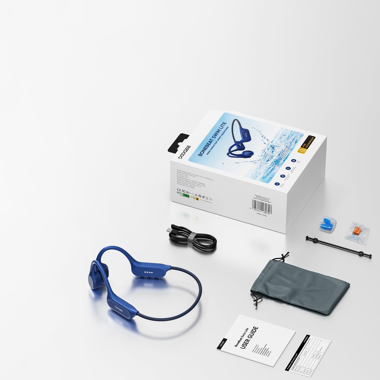 Bone conduction wireless headphones DOOGEE BoneBeat Swim Lite Manufacturer code 6923740289747