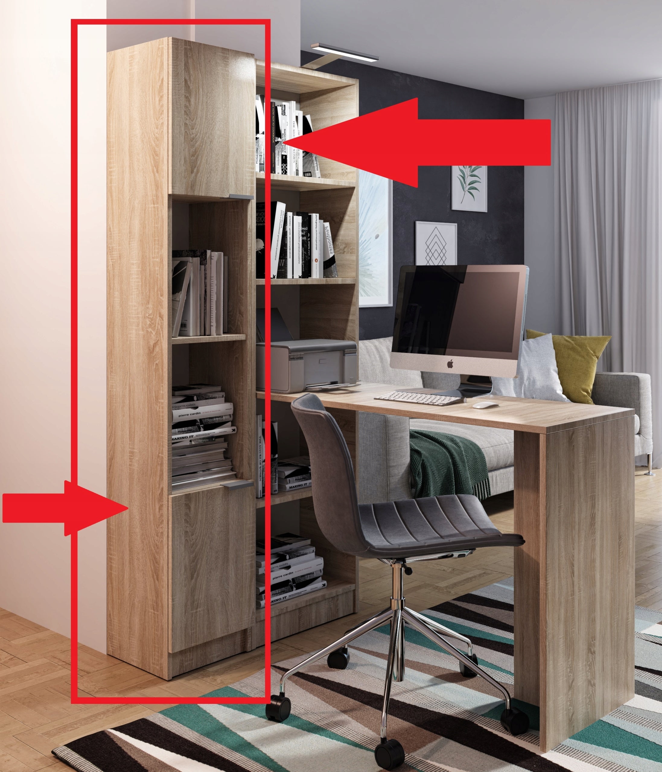 Bookcase Office or Bathroom Post Over Washing Machine Brand Kier