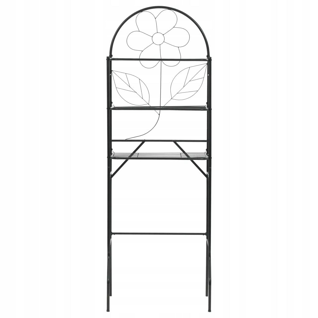 Bookcase for bathroom, black, 60 x 33 x 174 cm Furniture color black