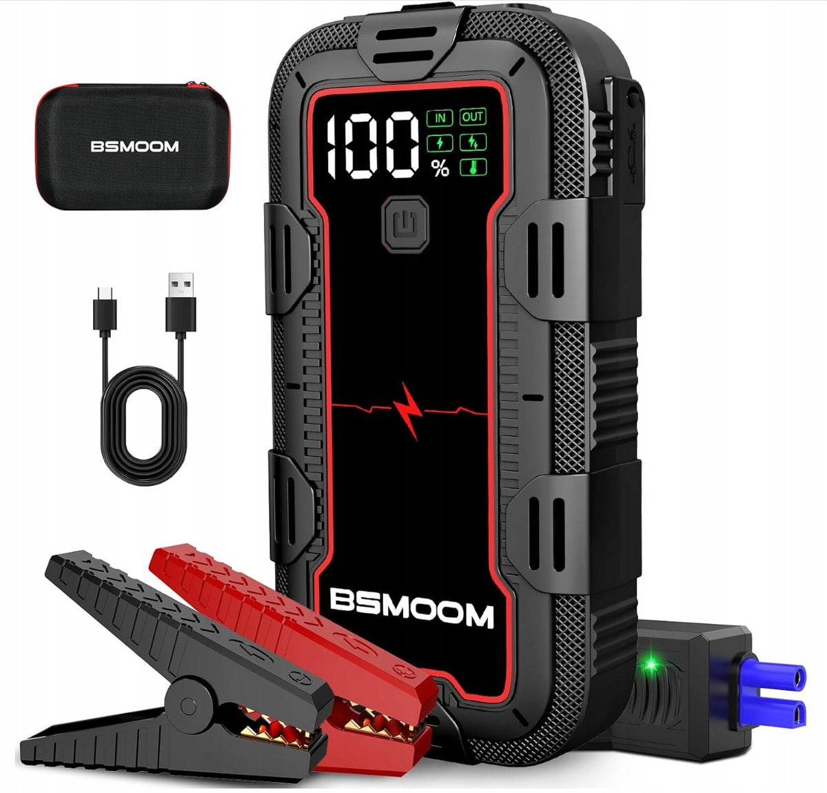 Booster Car BSMOOM B03 6000A Starter Powerbank Flashlight 26800mAh