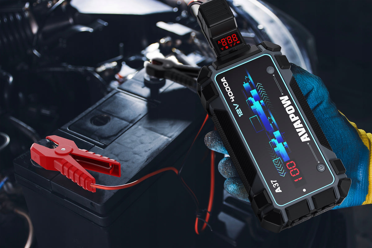 Booster Jump Starter AVAPOW A9 MAX (A37) 4000A powerbank 20000mAh flashlight Manufacturer code AVAPOW_A37