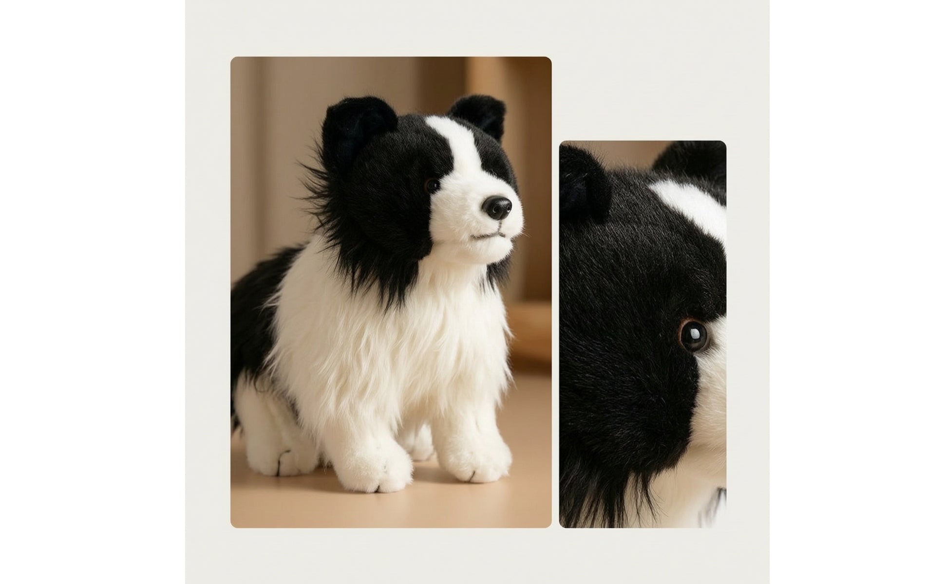 Border Collie Stuffed Dog Standing Border Collie Stuffed Toy Realist Manufacturer code 0460