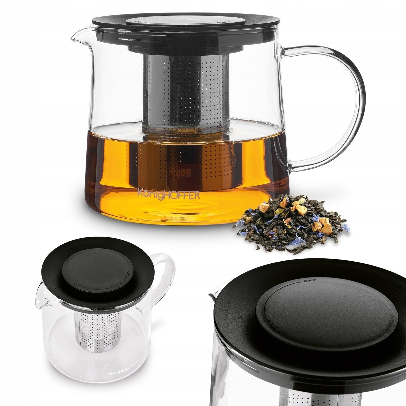 Borosilicate Herbs Teapot Konighoffer Andrea 1,5 l