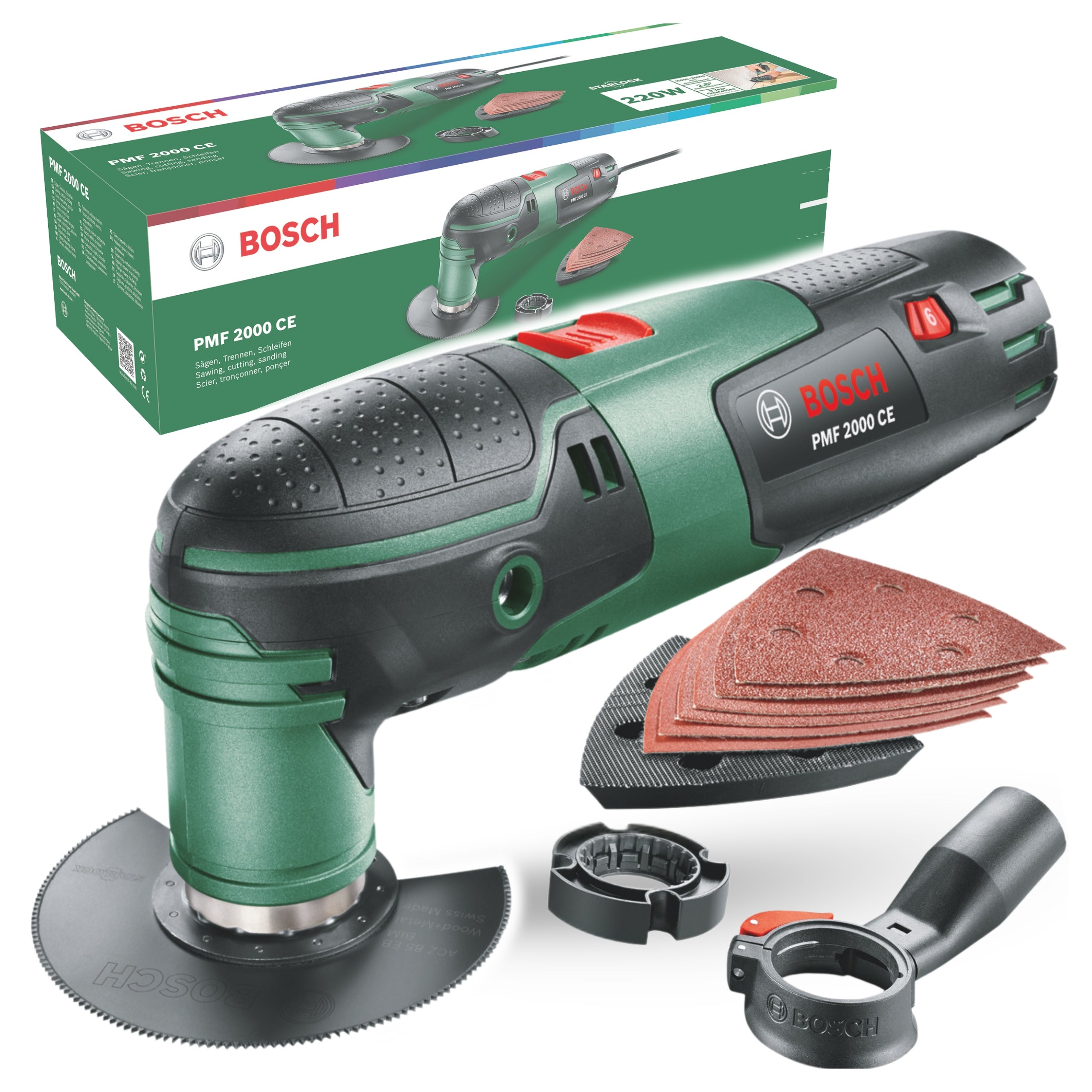 Bosch DIY PMF 2000 CE All-in-One Tool with Accessories 0603102003
