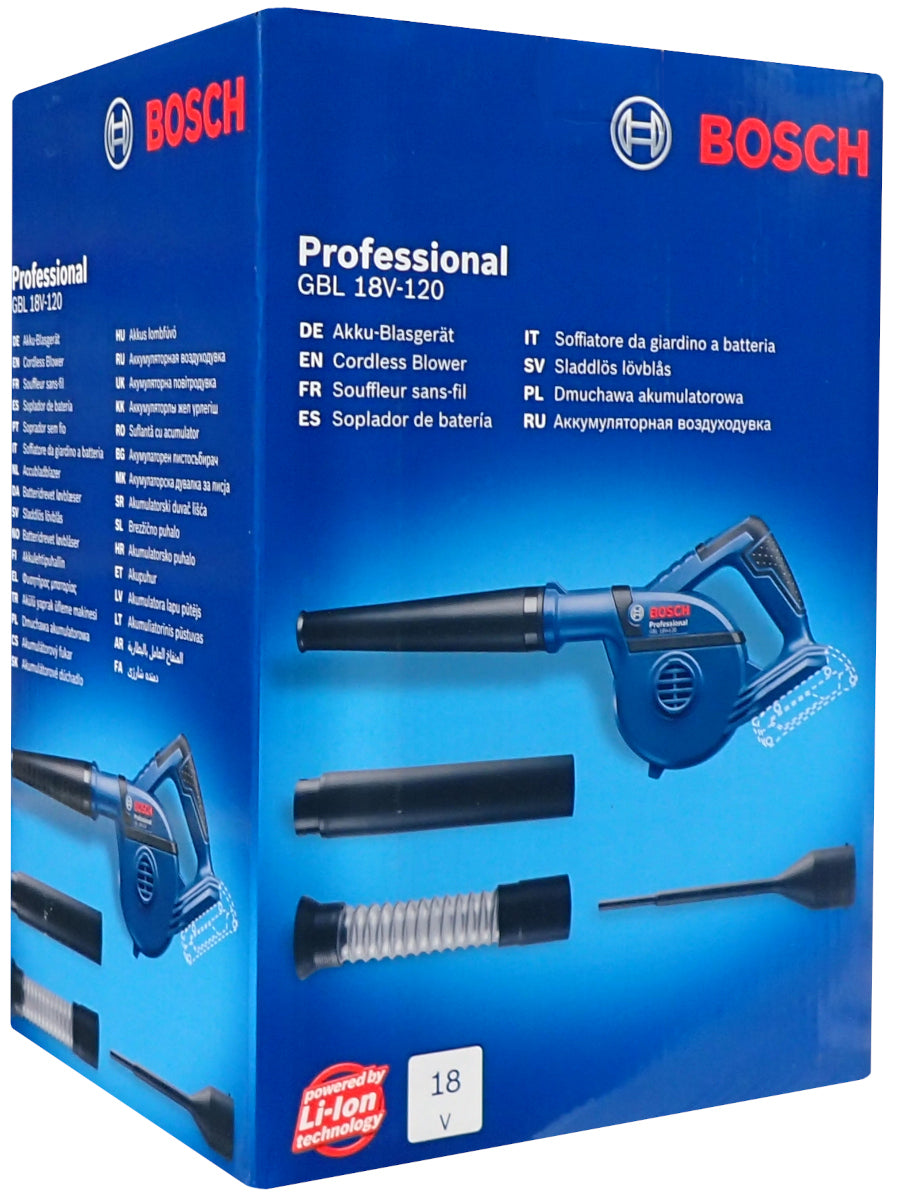 Bosch GBL 18V-120 Blower Cordless Wireless Portable Packaging status original