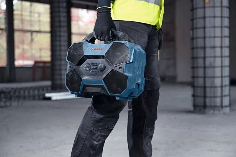 Bosch PRO GPB 18V-6 C IP54 Bluetooth 40W Wireless Construction Speaker Manufacturer code Głośnik Bluetooth 18V z czystym dźwiękiem