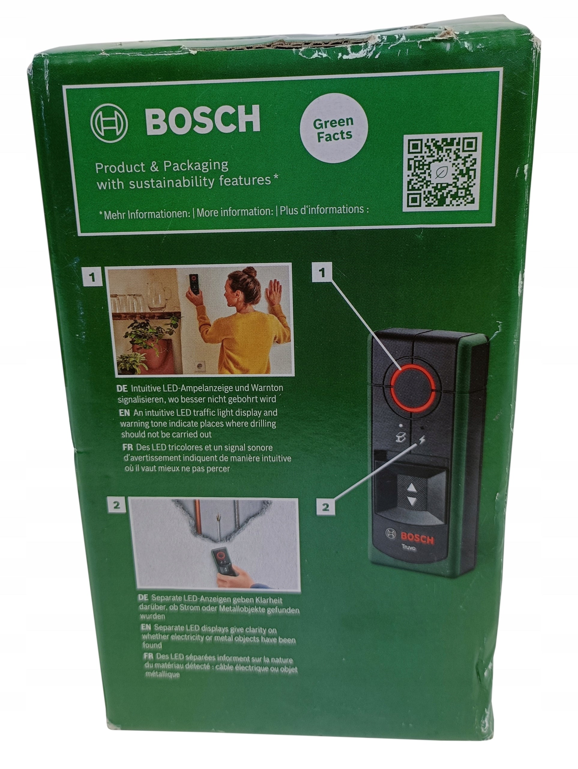 Bosch Truvo digital detector cable detector up to 70 mm Maximum depth of measurement for iron and steel 70 mm