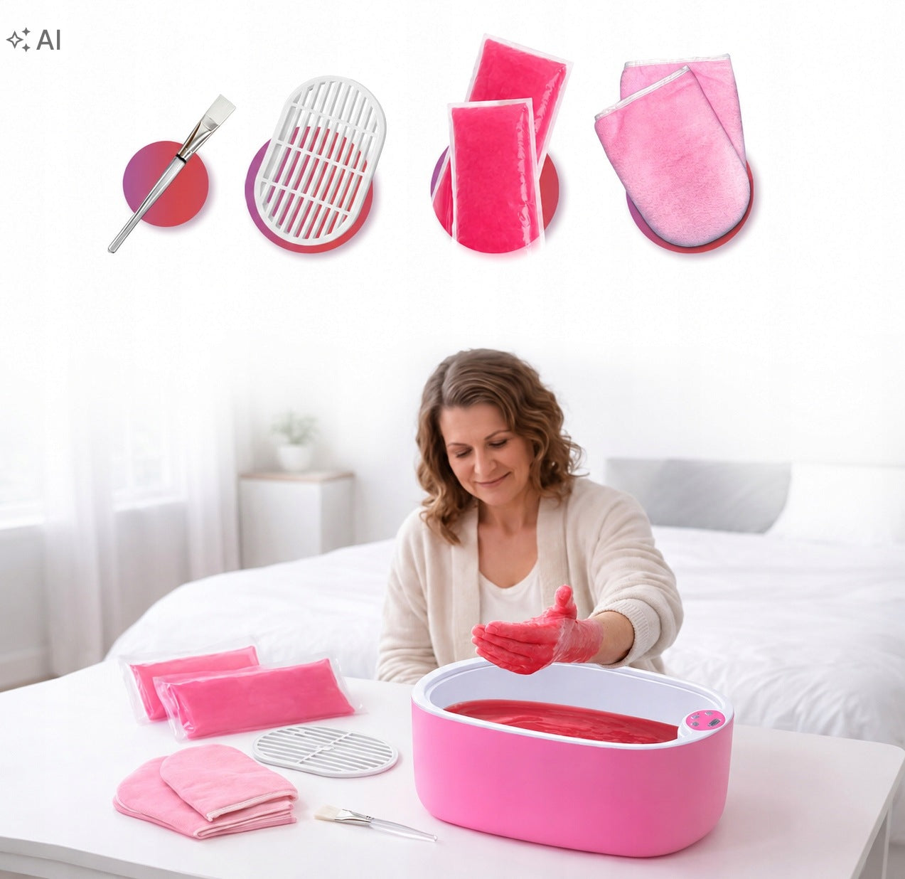 Boston Tech 5L Paraffin Bathtub with Display + 900 g Paraffin Manufacturer code 8436576772492