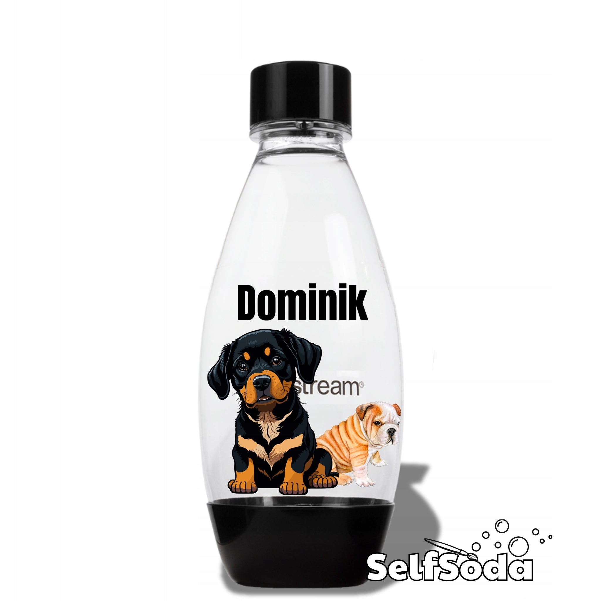 Bottle SodaStream FUSE 0,5L personalized Dogs with name and other designs