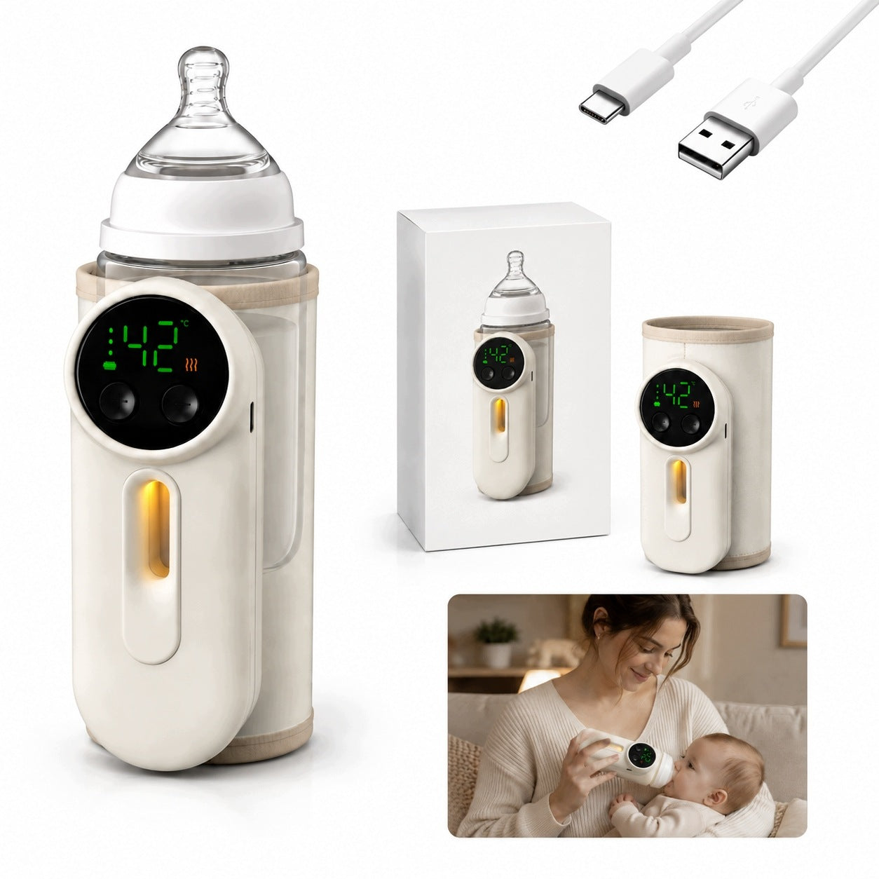 Bottle Warmer Thermopacking Wireless USB 8000mAh 18W