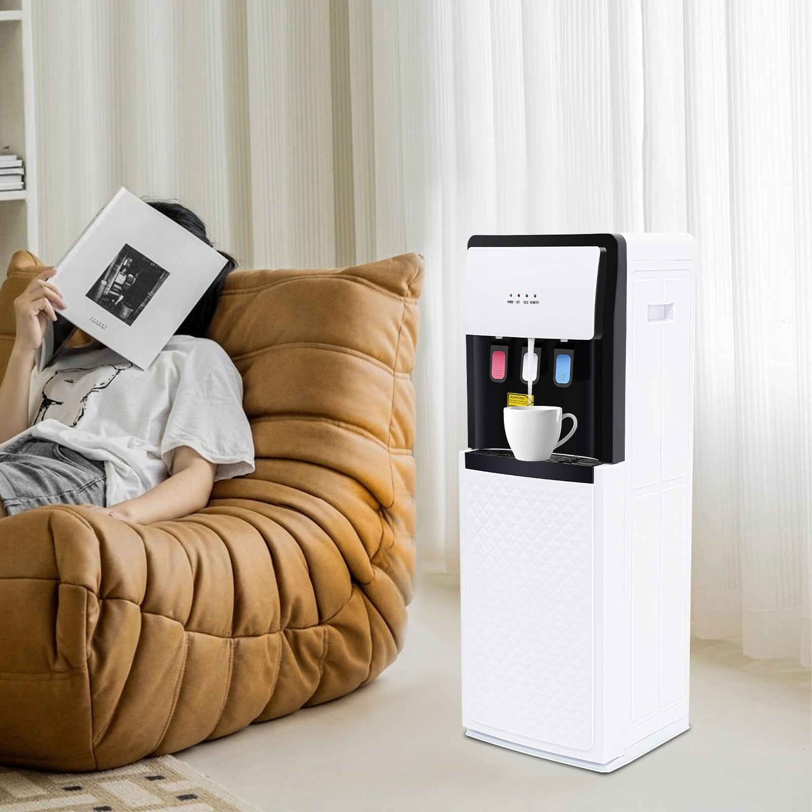 Bottom Loading Water Dispenser 500W/75W Hot Cold Room Temp for Home Office Manufacturer code LU070813