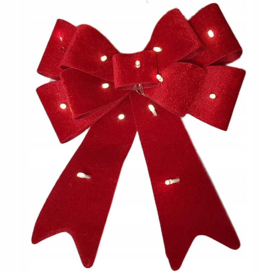 Bow Decorative 25CM LED Christmas Decoration Manufacturer code kokarda podświetlana