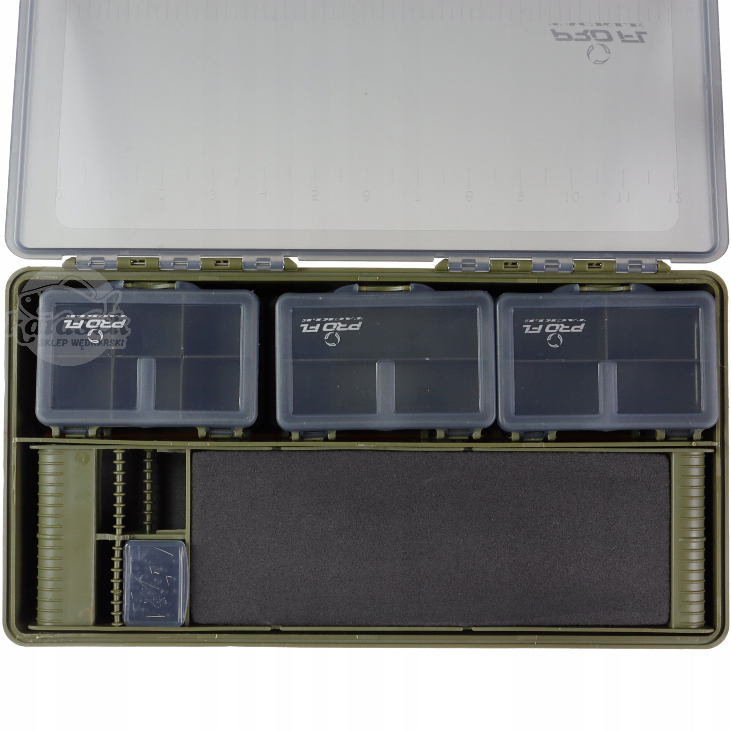 Box FL Set of 9 fishing boxes green Manufacturer code CARP BOX-008