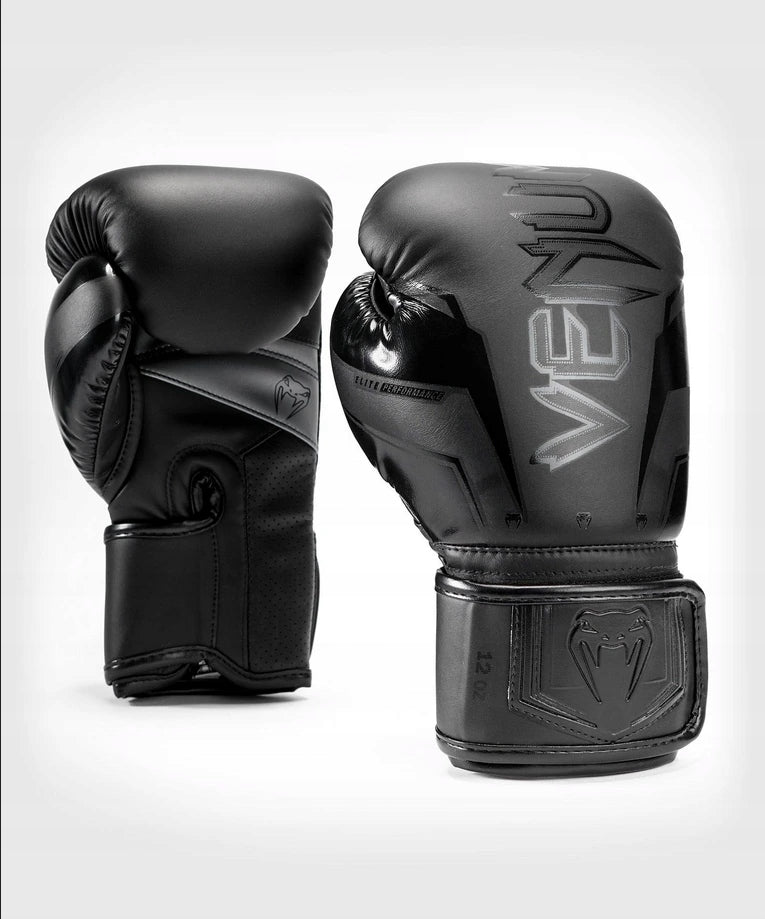 Boxerské rukavice VENUM ELITE Evo - černo/černé - VENUM-04260-114 200017689