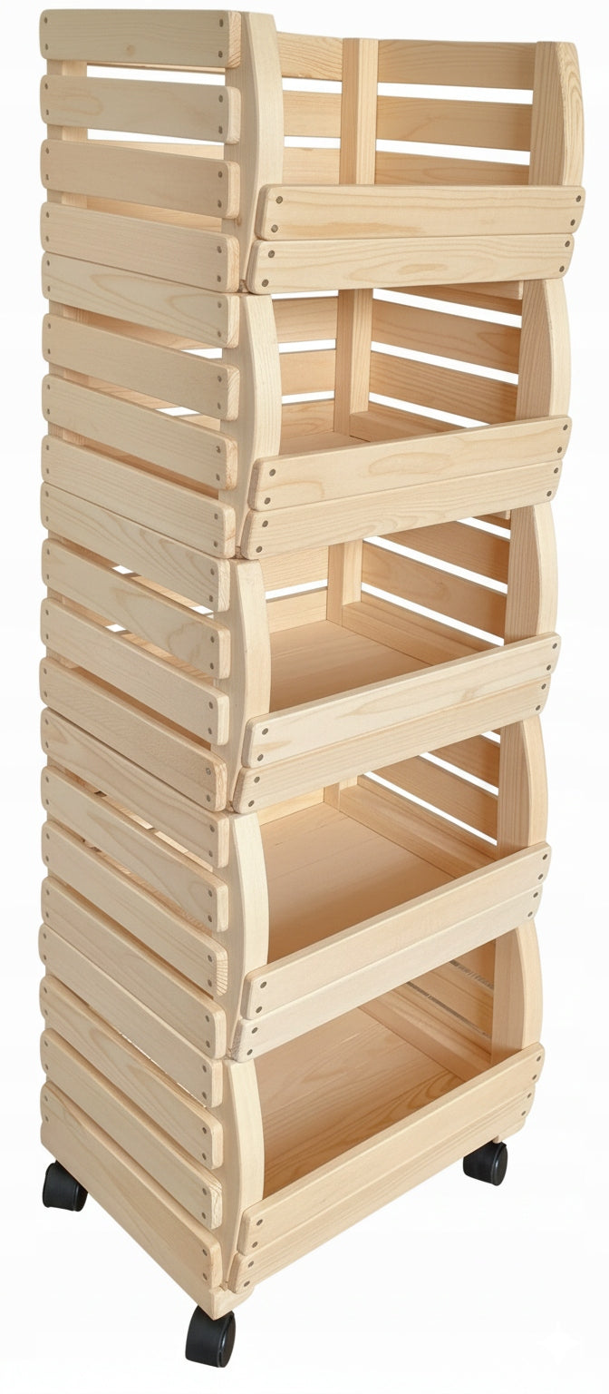Boxes Fruit Vegetable Rack Wooden Pantry Container Manufacturer code skrzynka5