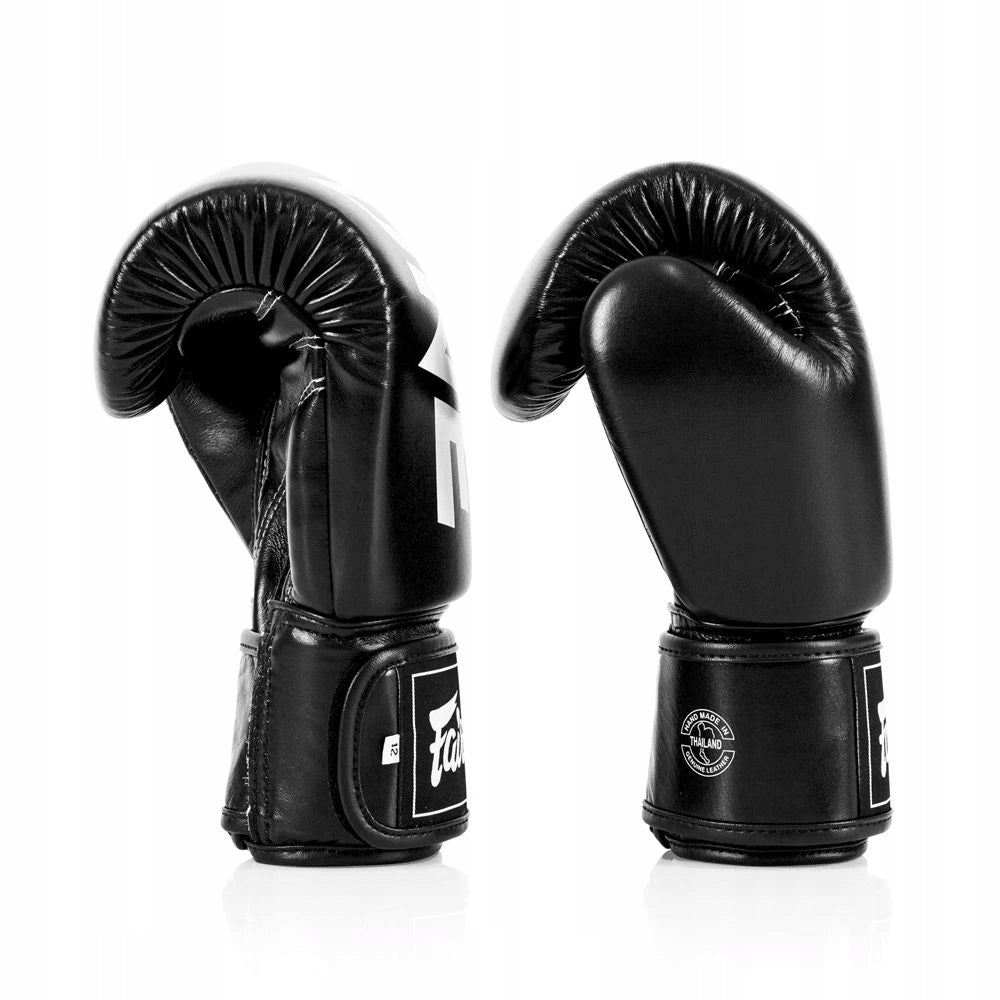 Boxing Gloves Fairtex BGV1 ONE 12oz Genuine Leather Black Brand Fairtex