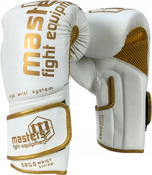 Boxing Gloves RPU-ANGEL white and gold Masters 12 oz
