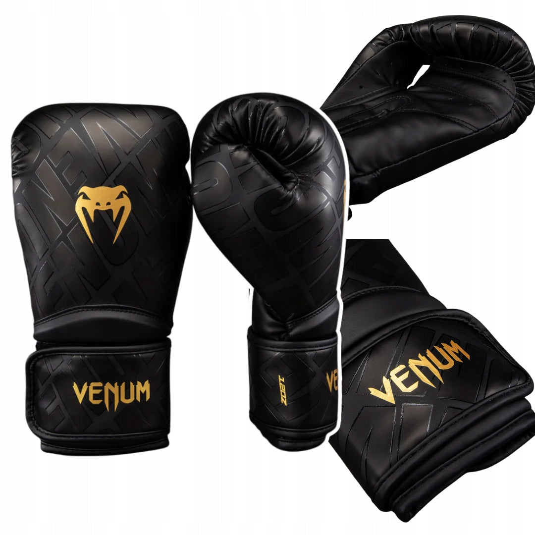 Boxing Gloves Venum Contender 1.5 XT 3D Black/Gold r. 12oz