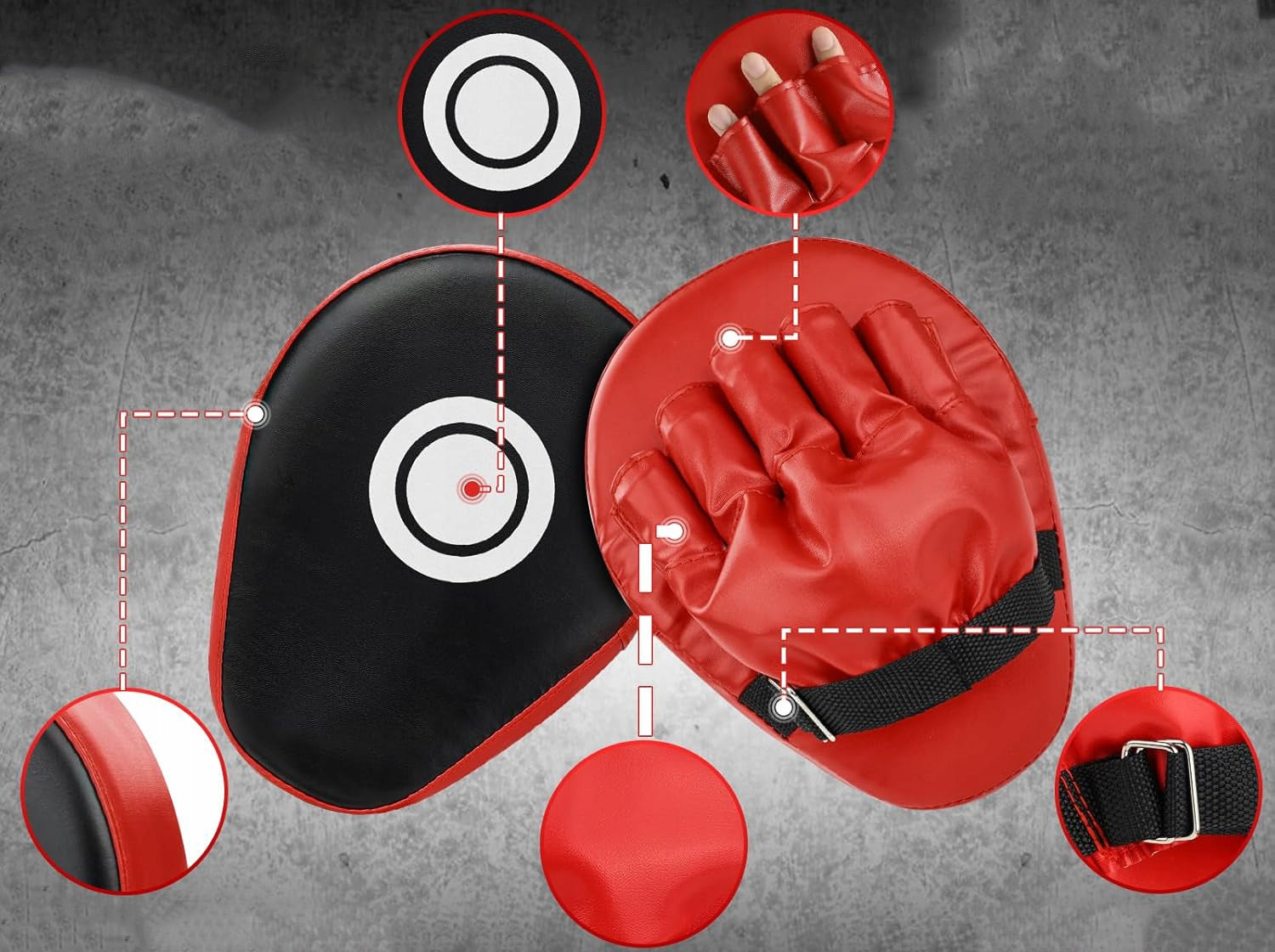 Boxing Gloves for Children + Pads + Reflective Ball + Bandages 4in1 Packaging status original
