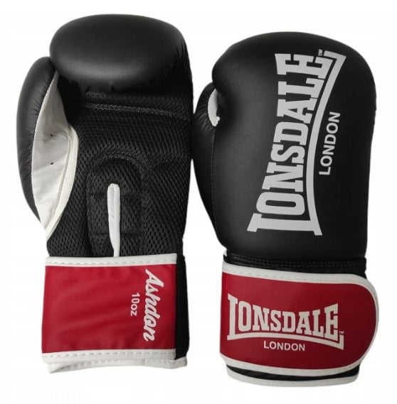 Boxing gloves LONSDALE ASHDON 10OZ BLACK Color black