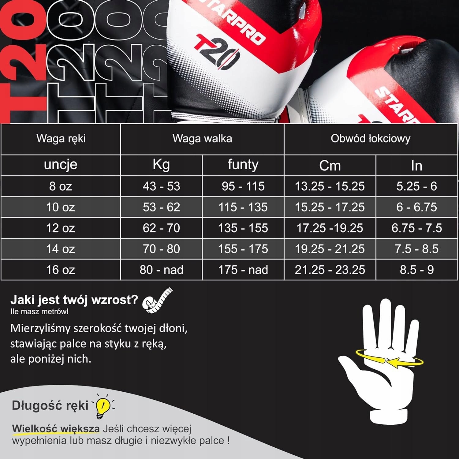 Boxing gloves Starpro T20 12 OZ Packaging status original
