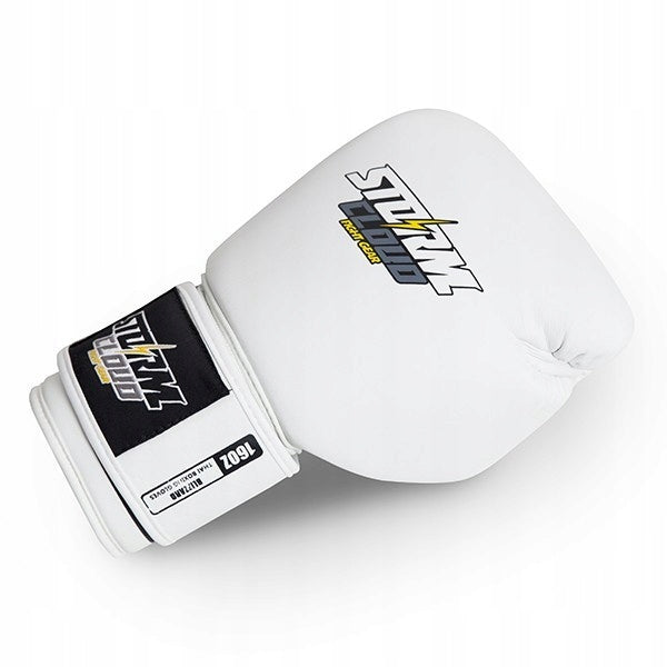 Boxing gloves StormCloud Blizzard white/black Weight of gloves 12 oz