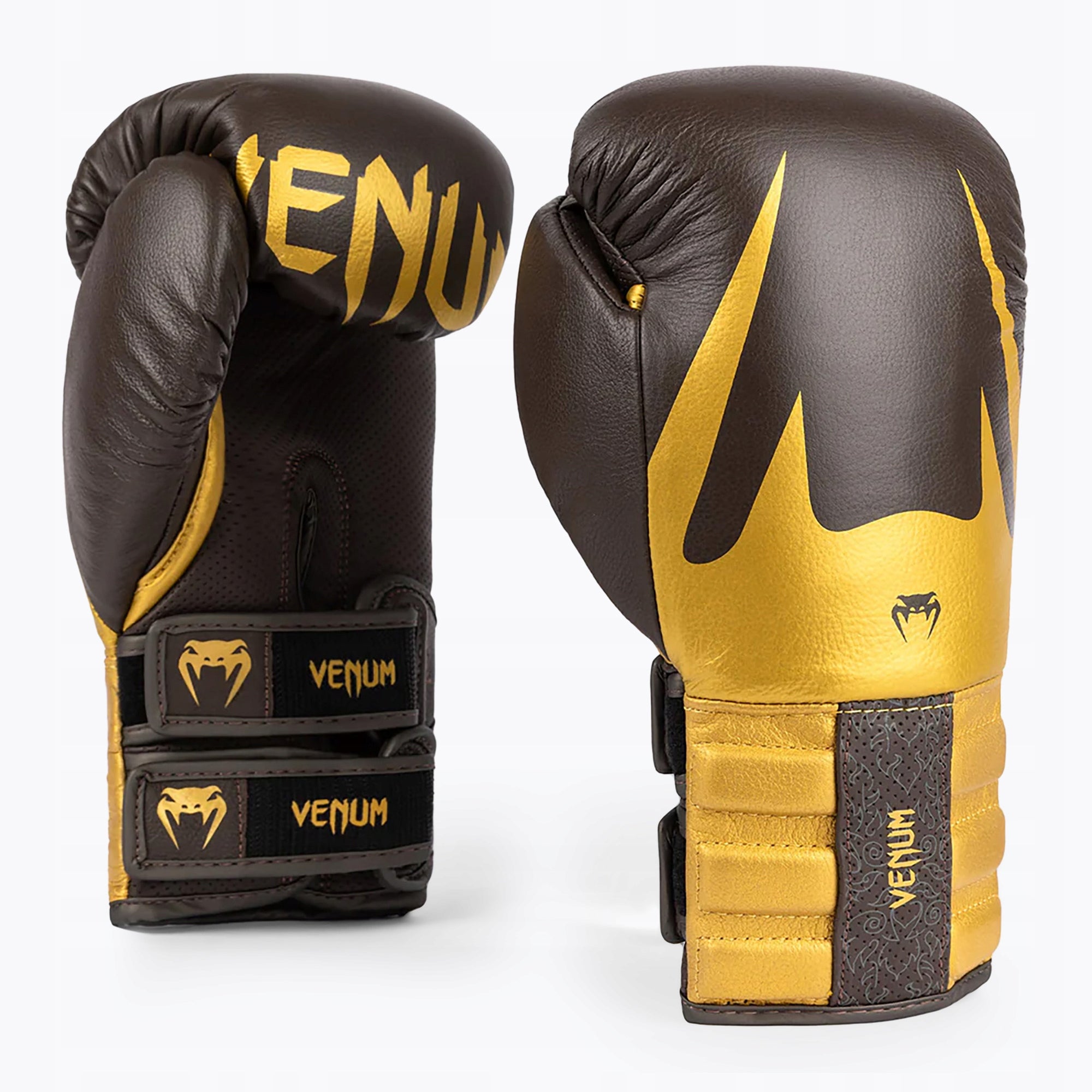 Boxing gloves Venum Reverso Boxing chocolate/gold 12 oz Brand Venum