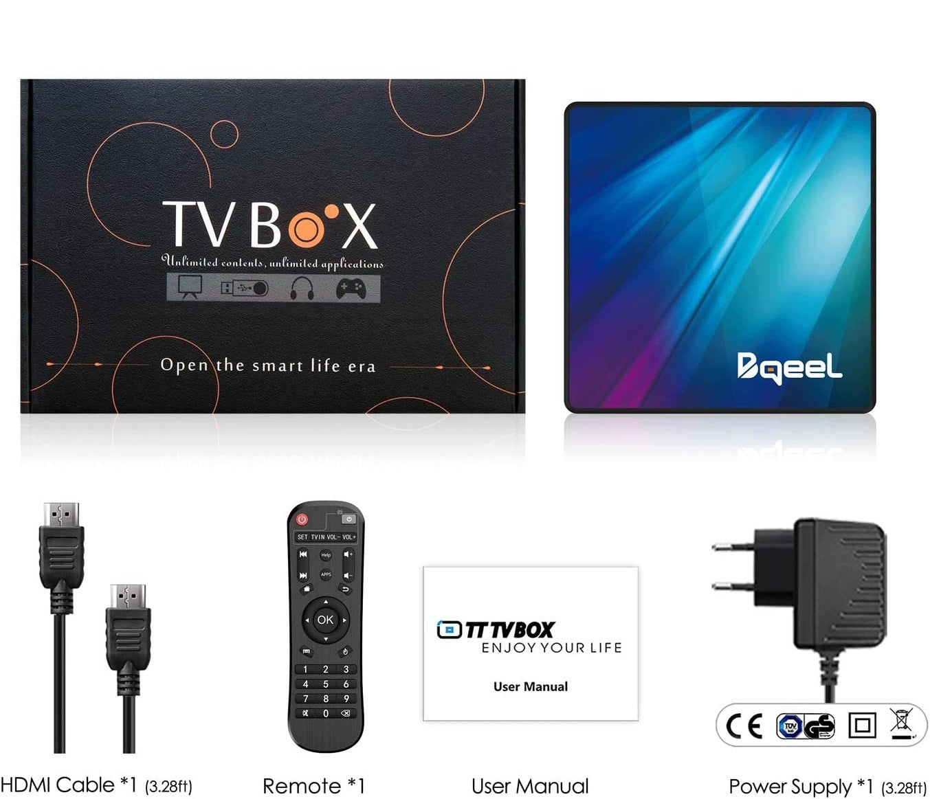 Bqeel R1 Plus - Android TV Box 4GB/64GB Manufacturer code R1