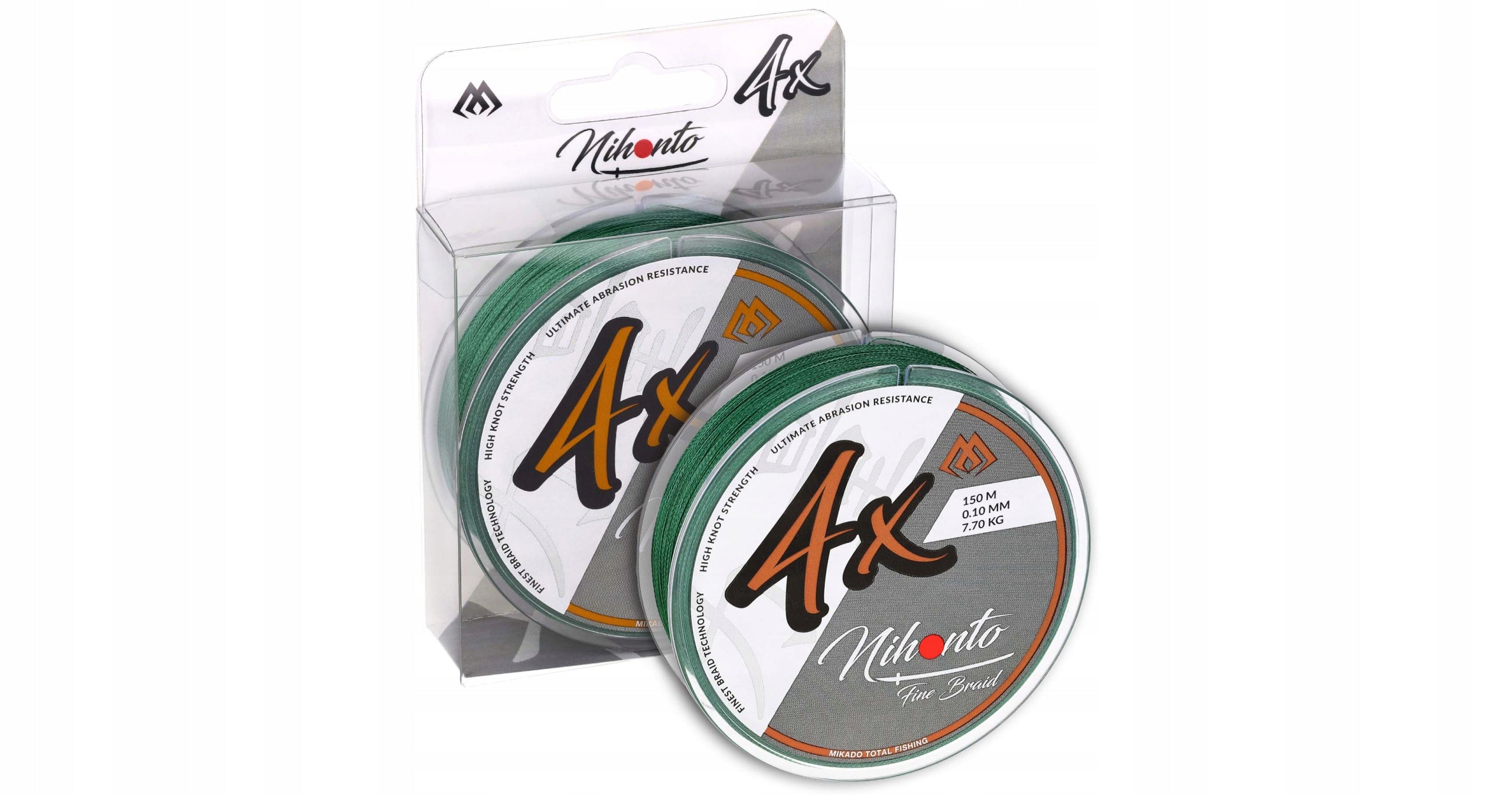 Braid Mikado NIHONTO FINE BRAID - 0.23mm/20.2kg/150m GREEN