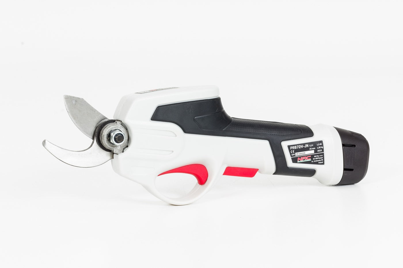 Branch PRUNER NAC 7,2V to 18 mm + AKU 1,5 Ah + Charger Power supply battery operated