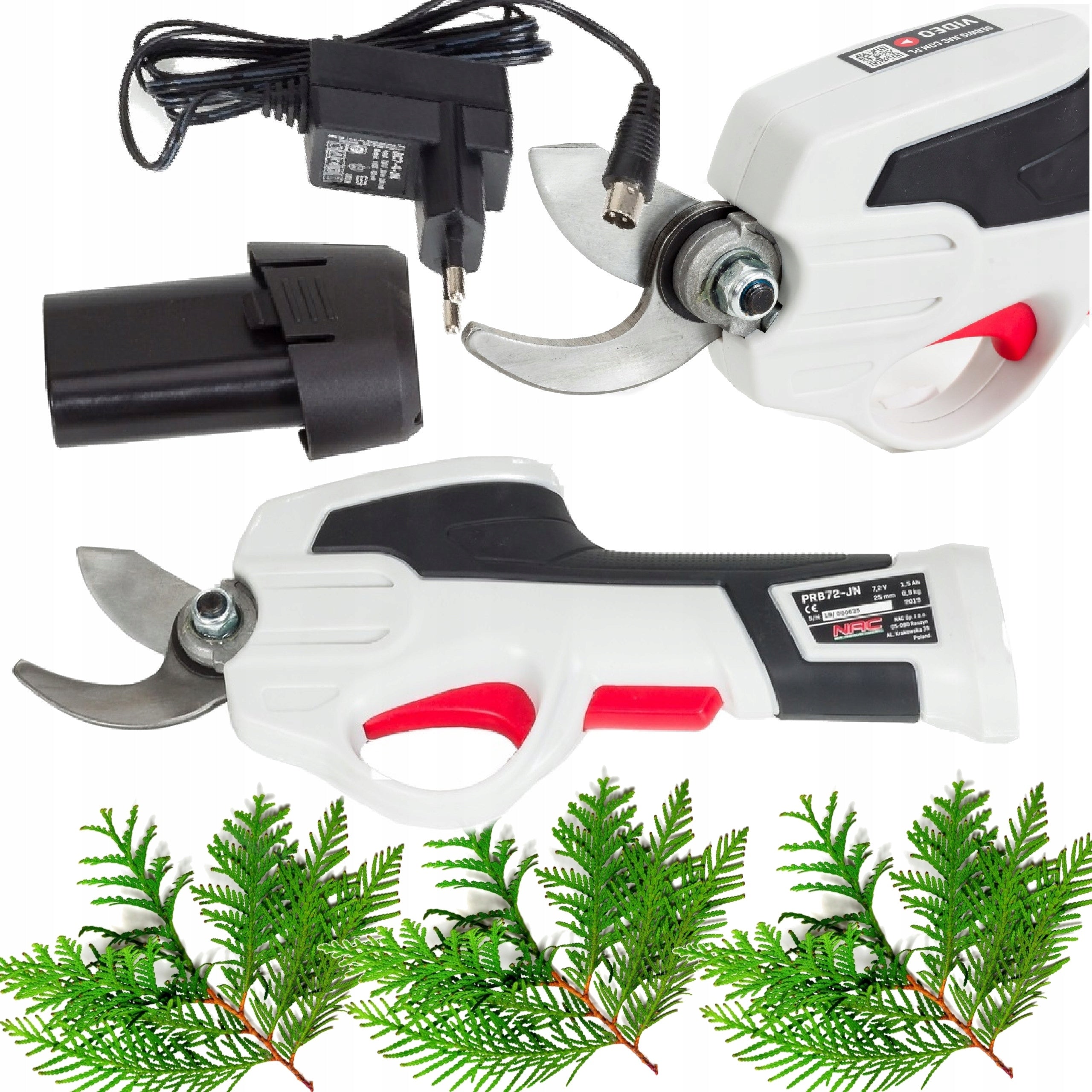 Branch PRUNER NAC 7,2V to 18 mm + AKU 1,5 Ah + Charger