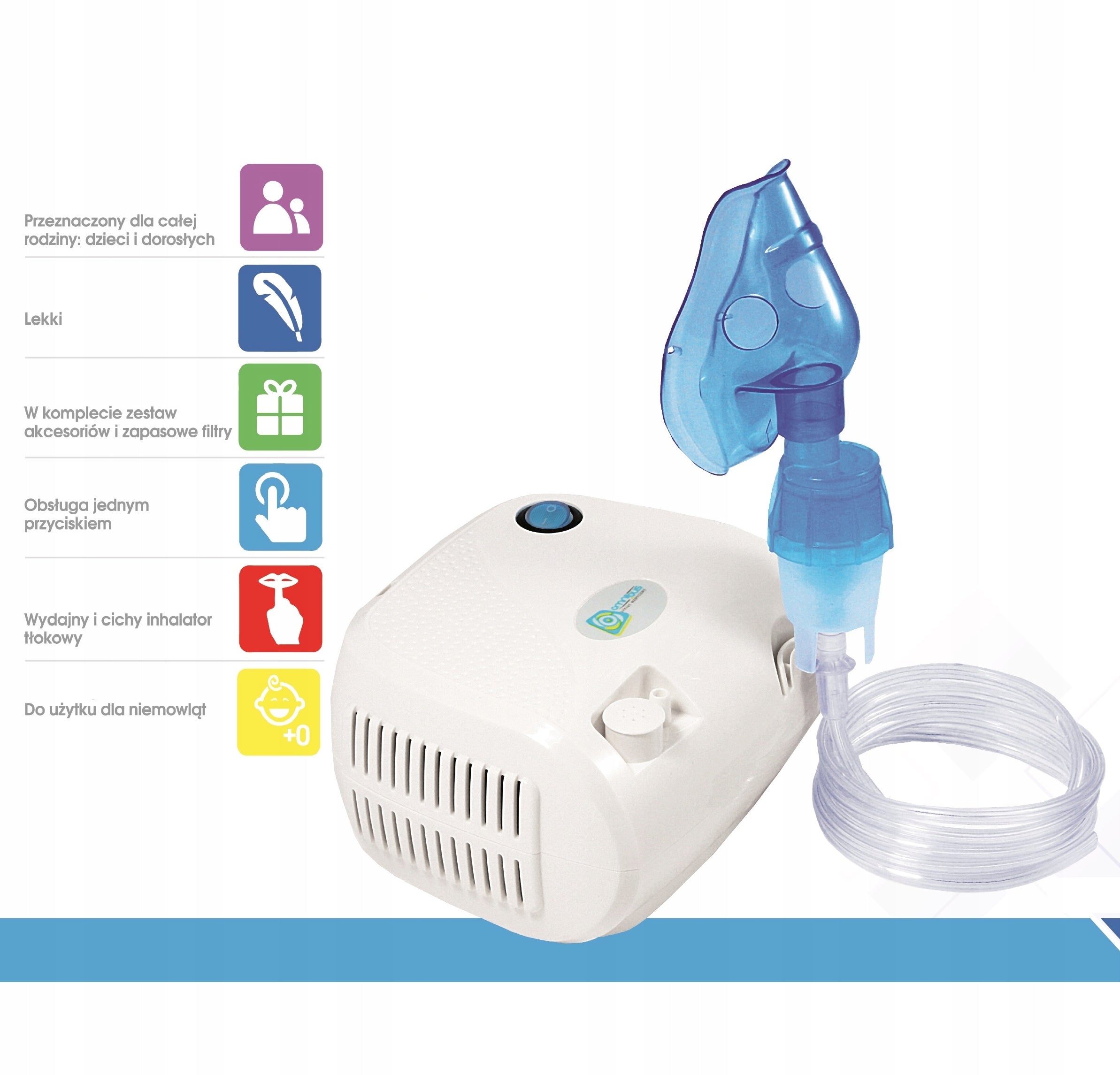 Branded nebuliser inhaler OMNIBUS BR-CN116 ORIGINAL continuous operation, strong Medical device yes