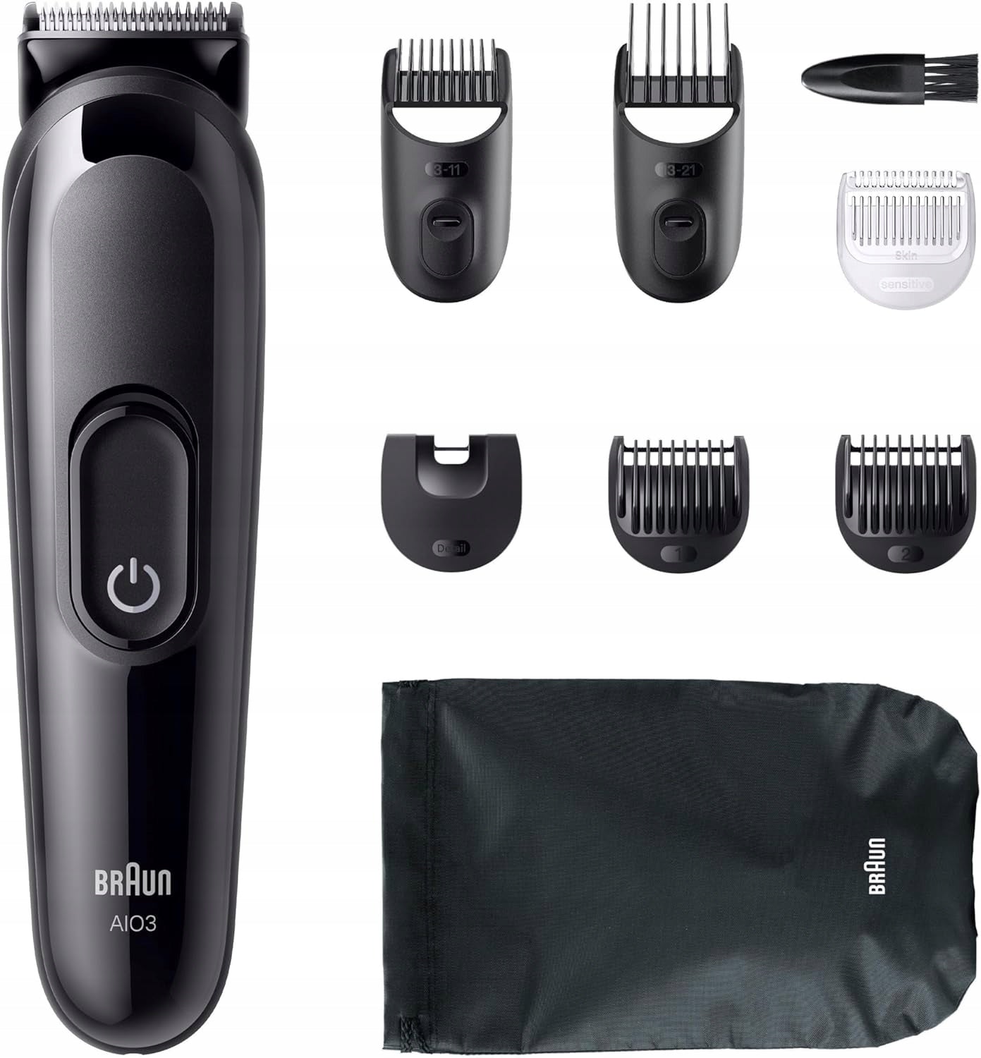 Braun All-in-One Series 3 Trimmer, 8-in-1 AIO3545 Kit Manufacturer code Type 5513