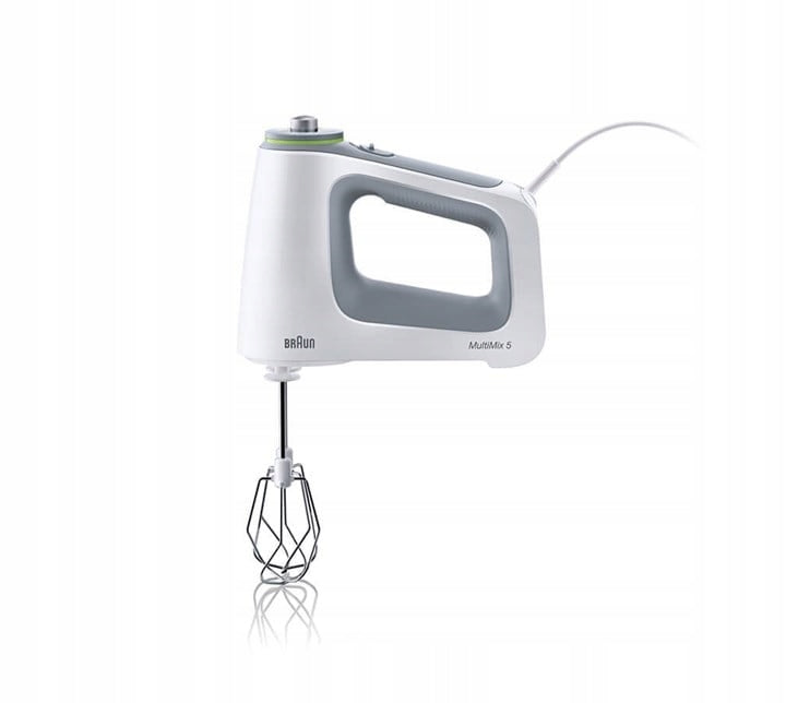 Braun MultiMix 5 750W Hand Mixer 9 Gear Turbo White-Grey