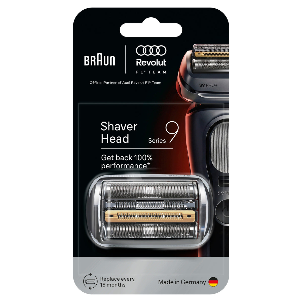 Braun ORIGINAL Series 9 PRO+ Electric Shaver Replacement Head, 96M Manufacturer code 96M