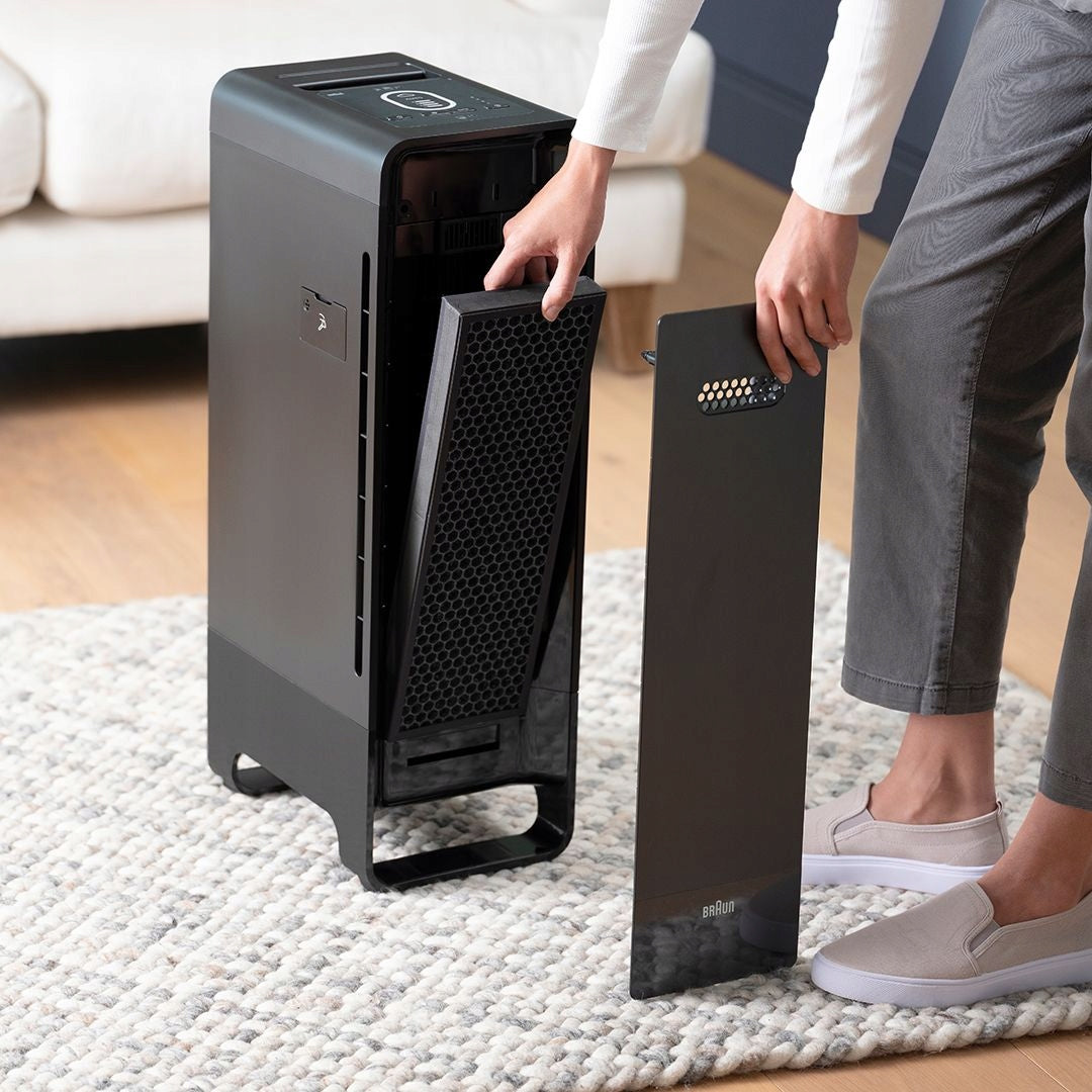 Braun Scan & Clean air purifier BFD104BE2 quiet high efficiency Manufacturer code BFD104BE
