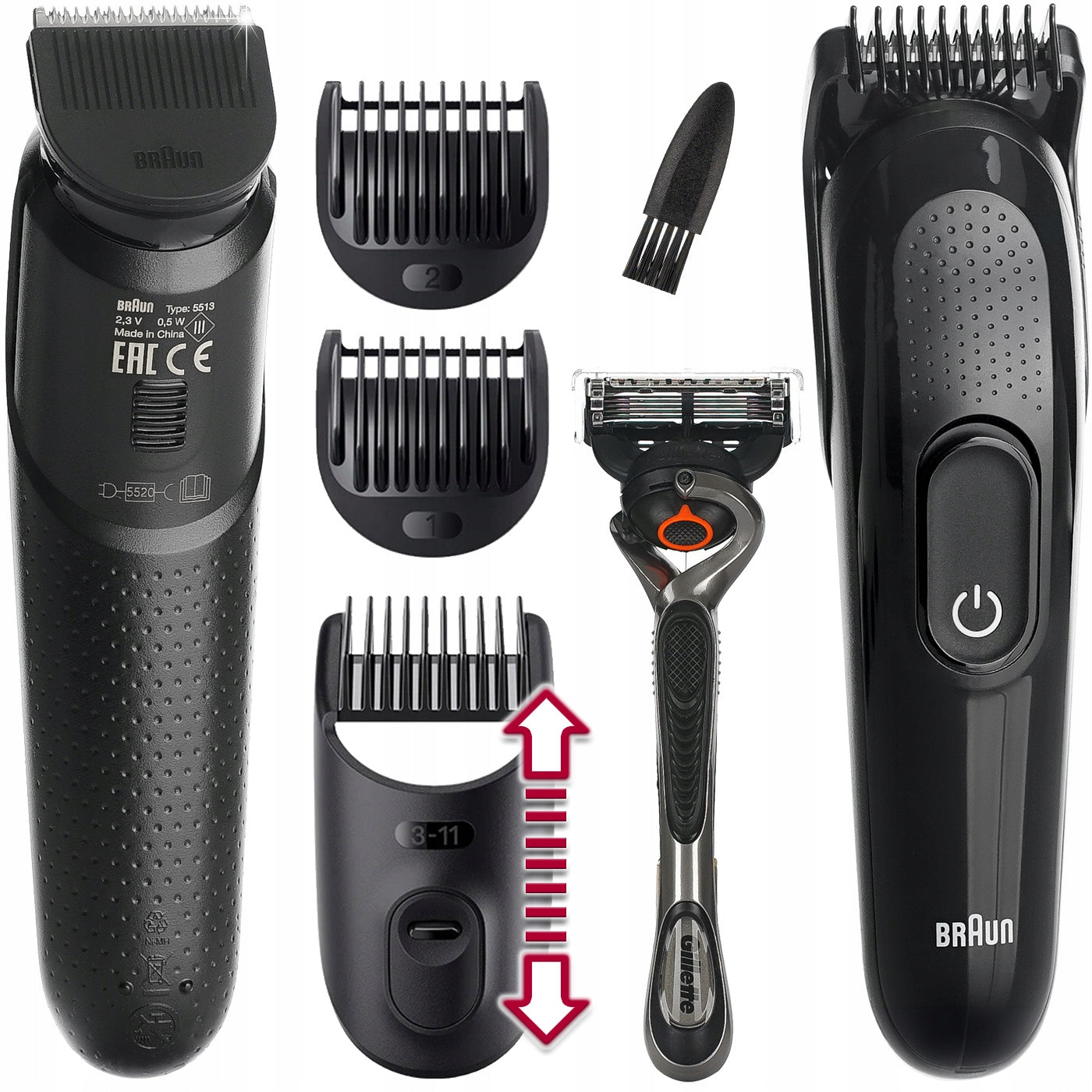 Braun Series 3 : Hair Clipper, Trimmer, Shaver - All in One HQ