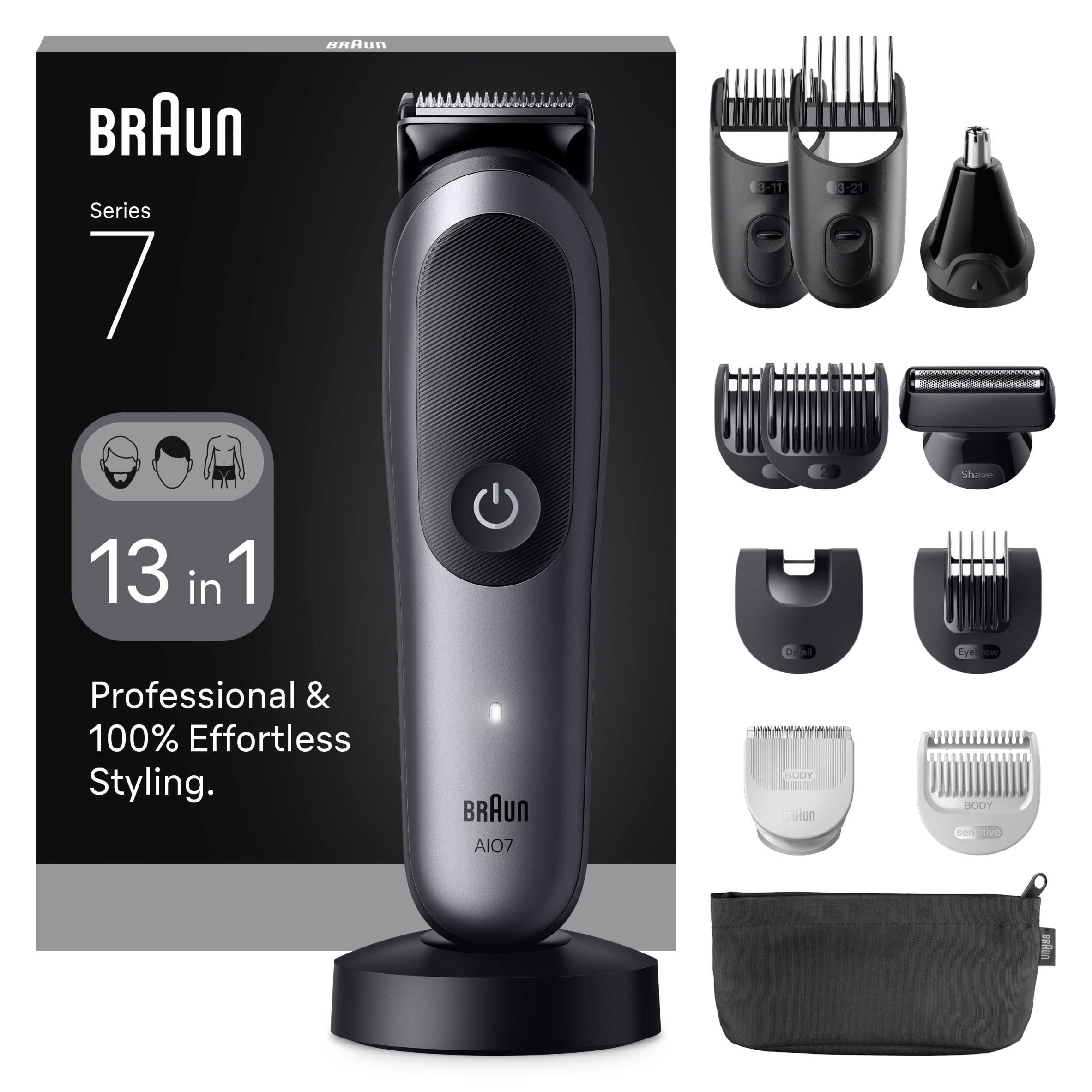 Braun Series 7 Multifunkční sada pro péči o tělo 13 v 1, ProBlade, Brand Braun