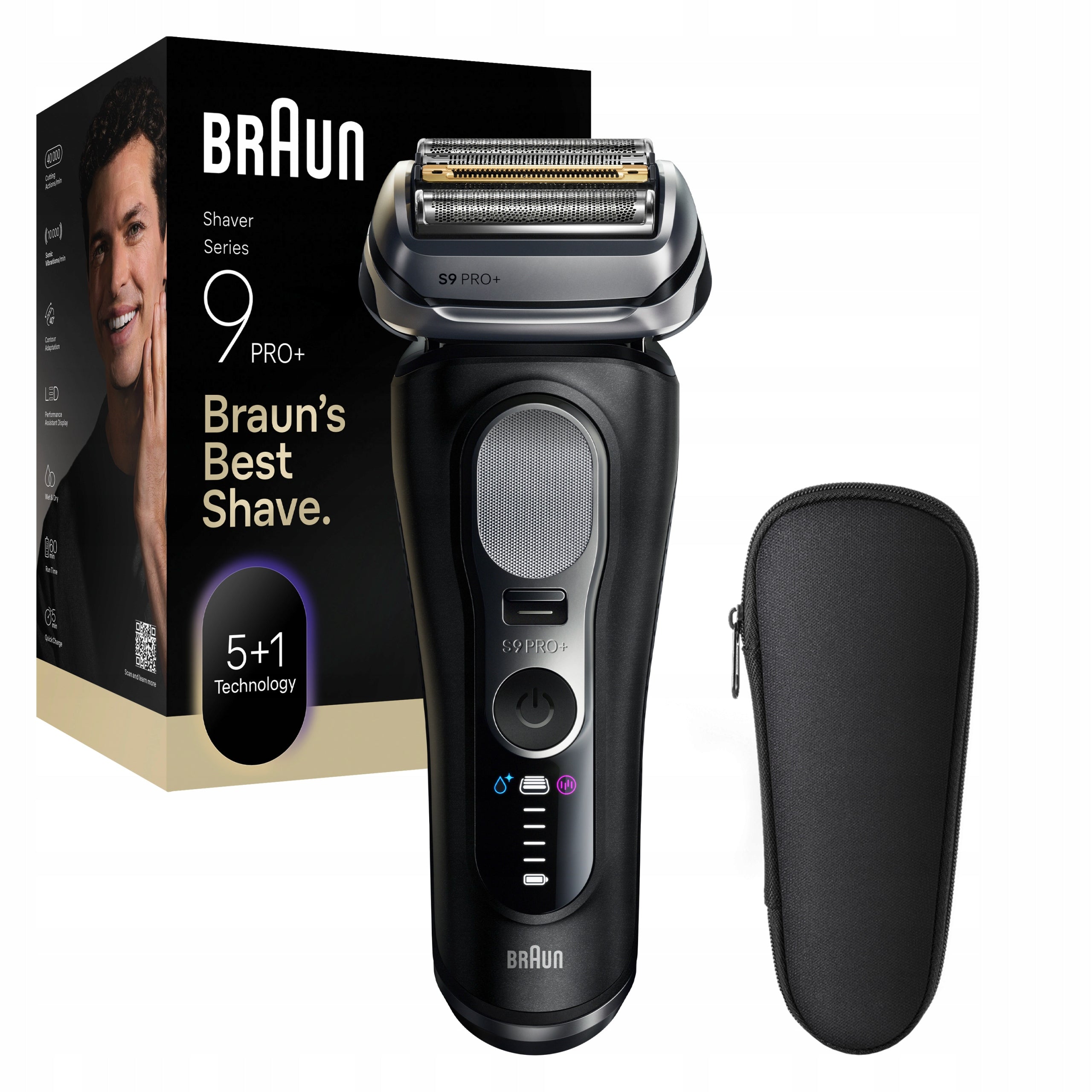 Braun Series 9 PRO+ 9600S Pro SensoAdapt Shaver, Gift for Guy