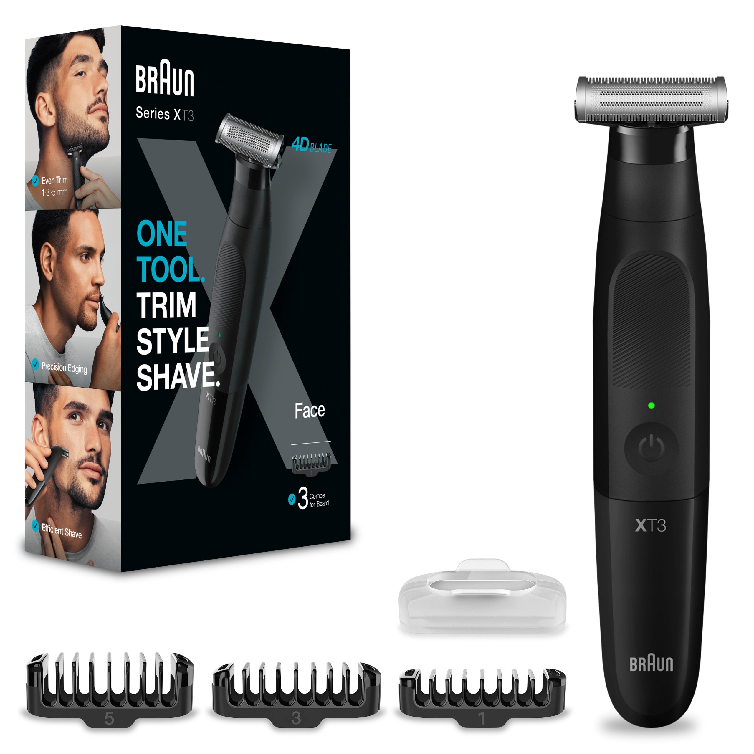 Braun Series X XT3100 Beard and Hair Trimmer, Gift for Guy Packaging status original
