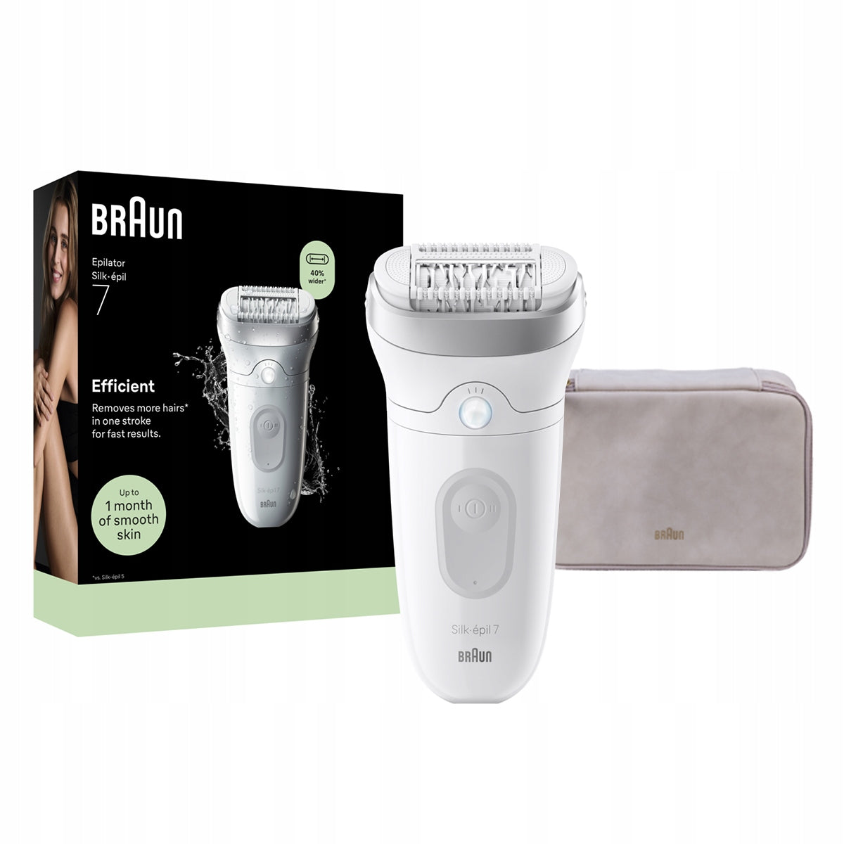 Braun Silk epil 7, Wet/Dry Hair Removal Epilator for Women +FREEBIE