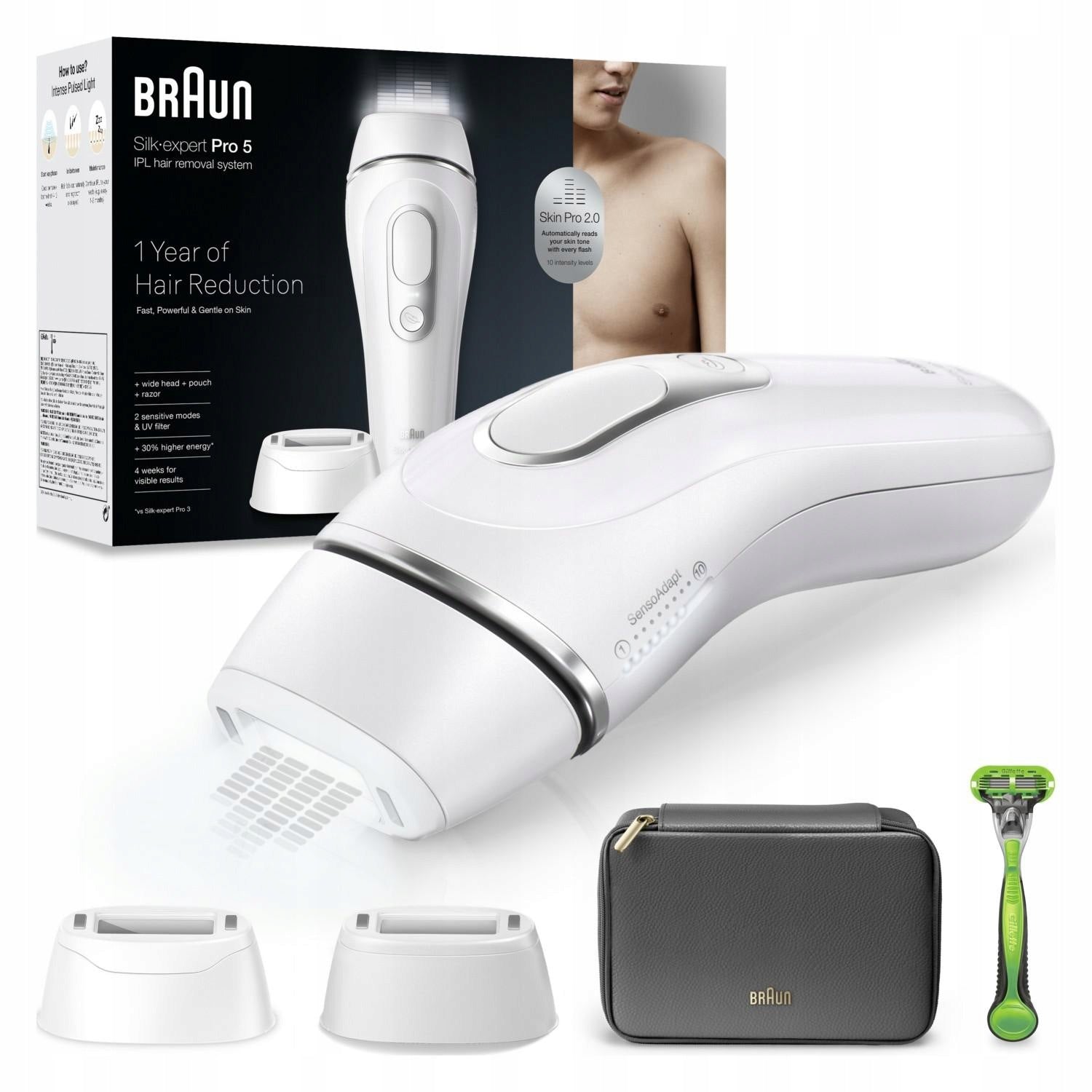 Braun Silk-expert Pro 5 PL5145 IPL white-silver Brand Braun