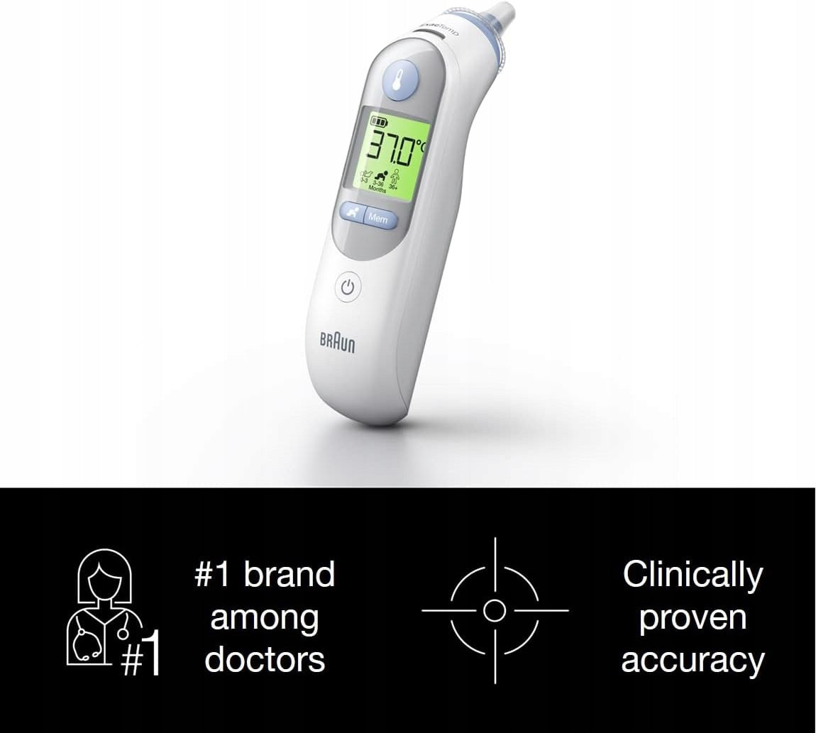 Braun ThermoScan 7 IRT6520 Electronic Ear Thermometer 21 Caps Medical device no